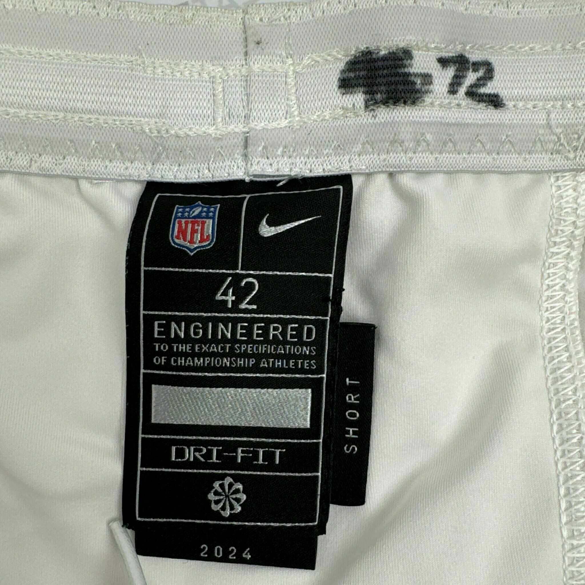 #72 Chukwuebuka Godrick Game-Worn Pants vs DEN