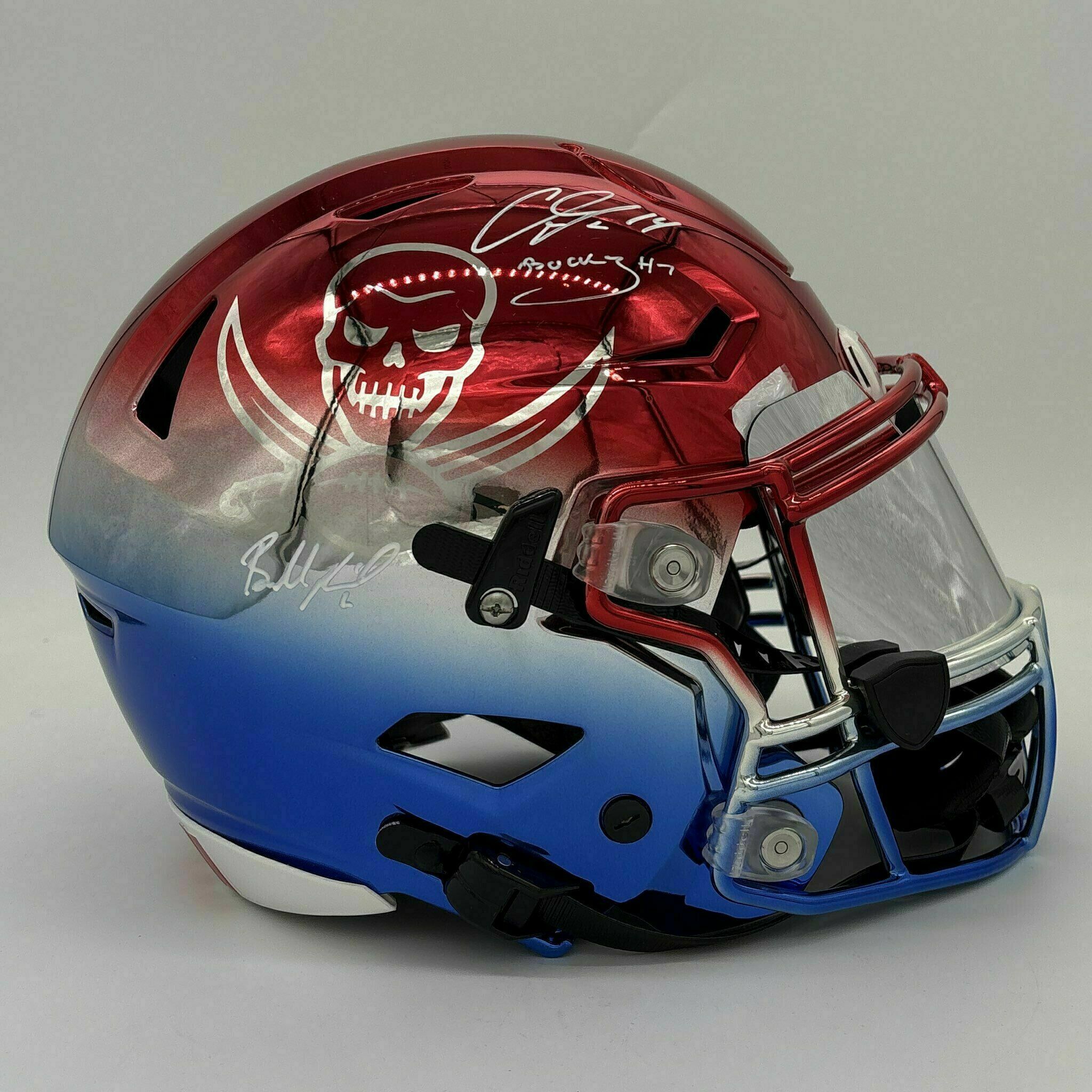 RARE - Mayfield, Godwin, Irving TRIPLE SIGNED USA Chrome Speedflex