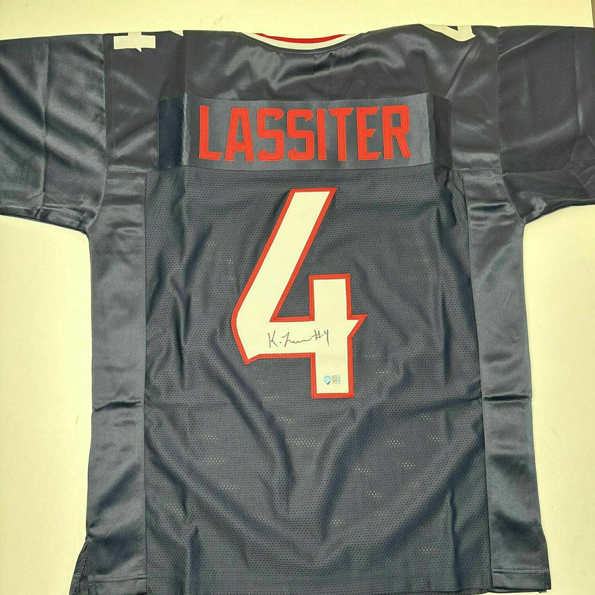 Lassiter Signed Navy Blue Custom Jersey