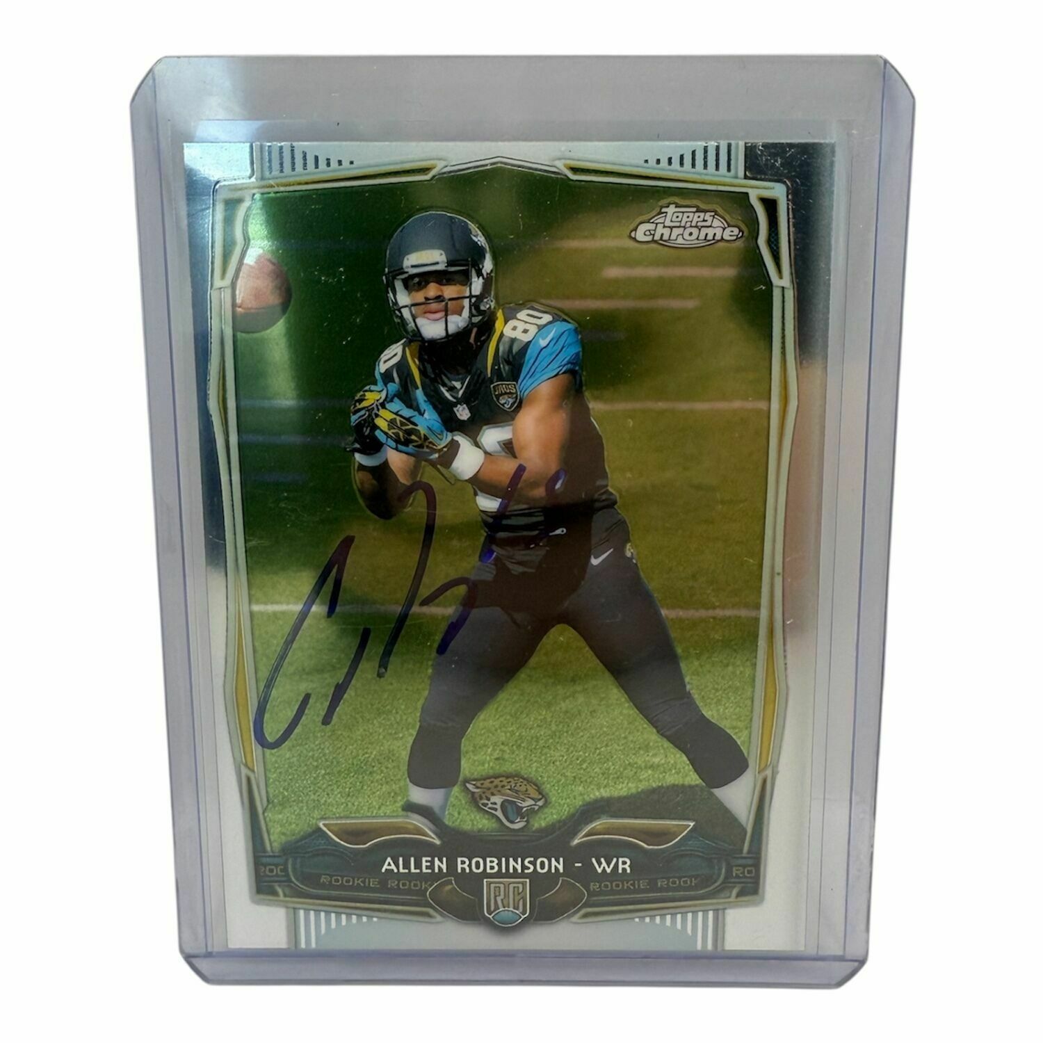 Allen Robinson 2014 Tops Chrome Refractor Rookie On Card Autographed Trading Card