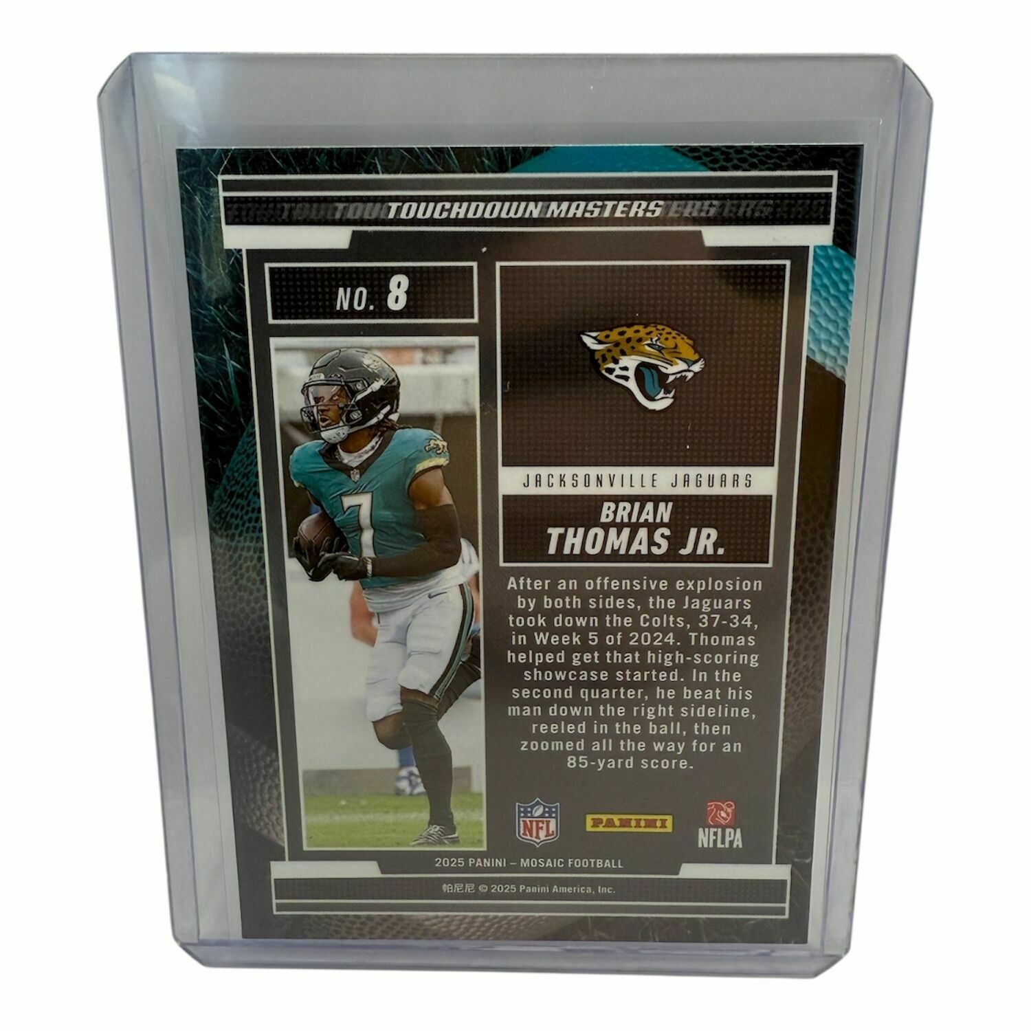 Brian Thomas Jr. 2025 Panini Mosaic Touchdown Masters Trading Card