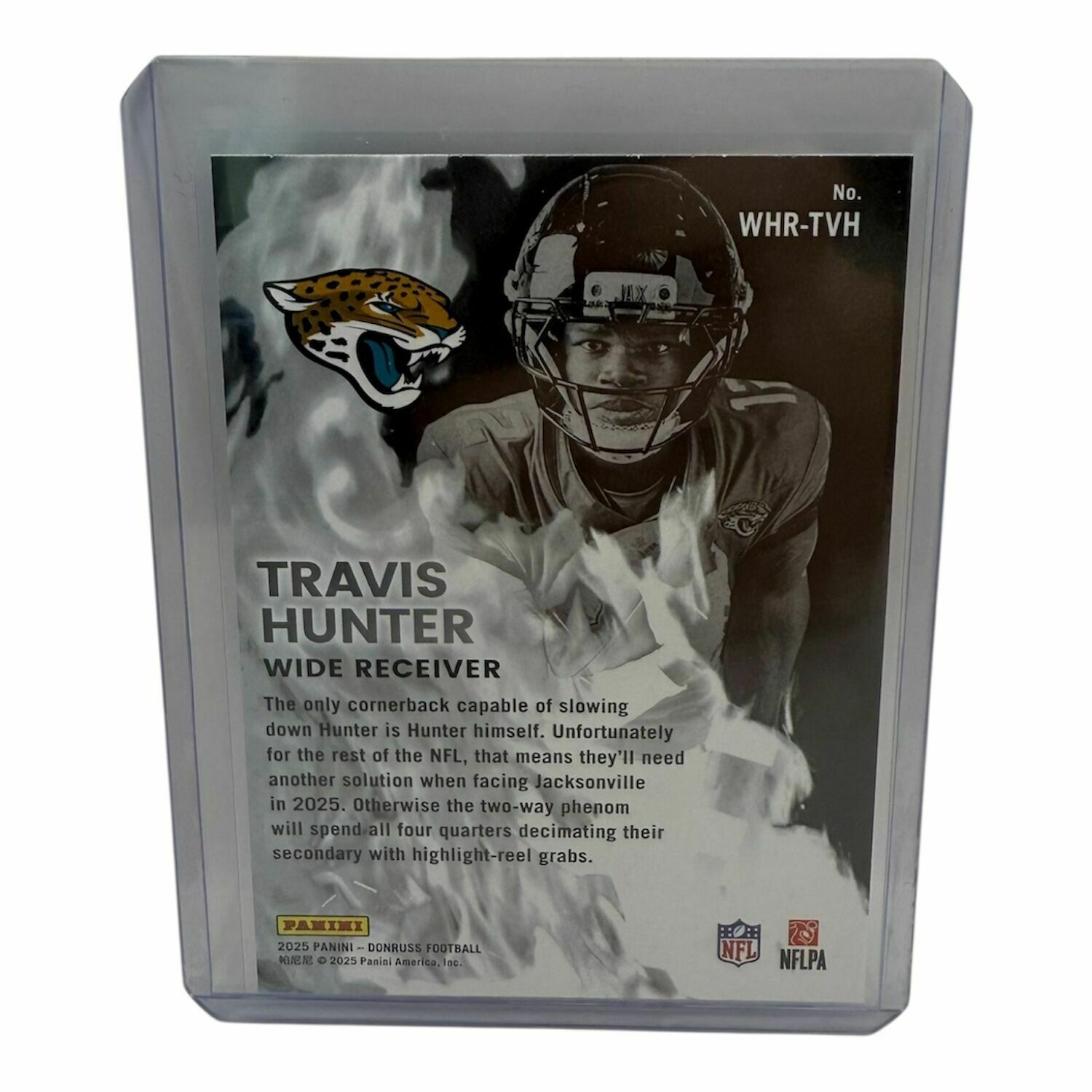 Travis Hunter 2025 Panini Donruss White Hot Rookies Trading Card