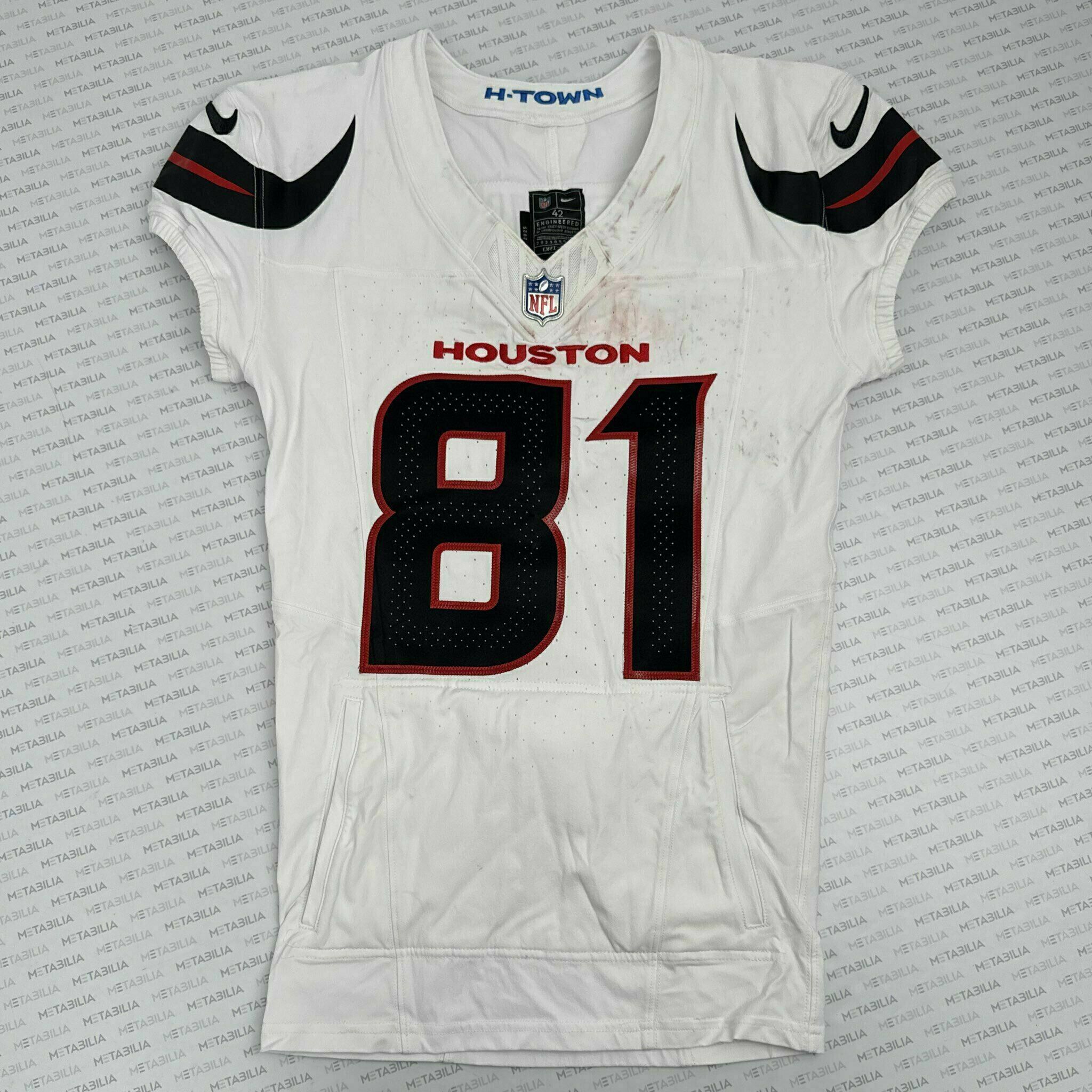 #81 Jayden Higgins Game-Worn Jersey vs NE