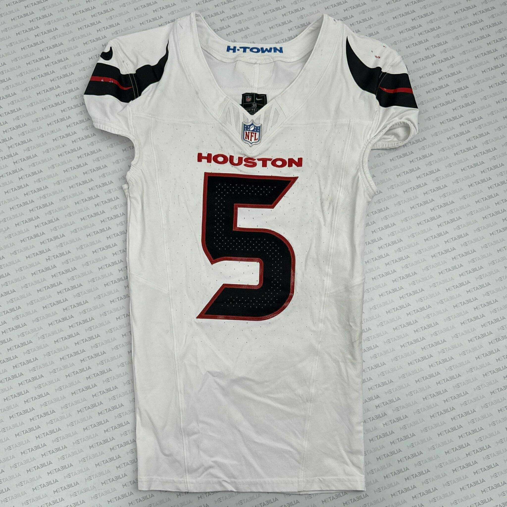 #5 Jalen Pitre Game-Worn Jersey vs NE