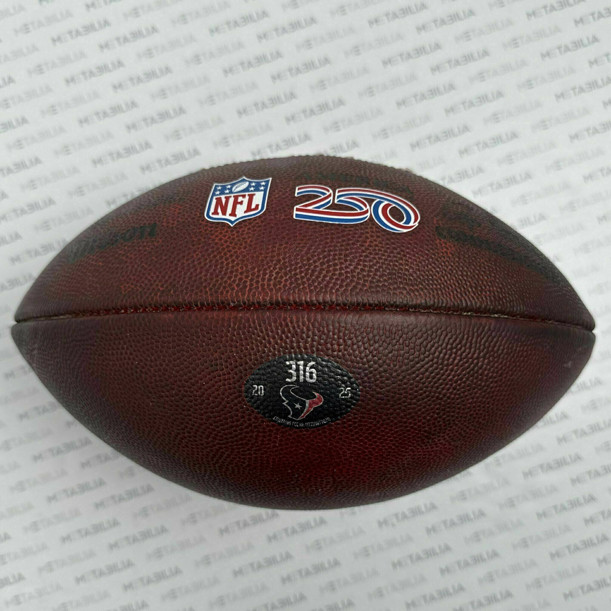 Texans Playoff Game-Used Ball #316 vs NE