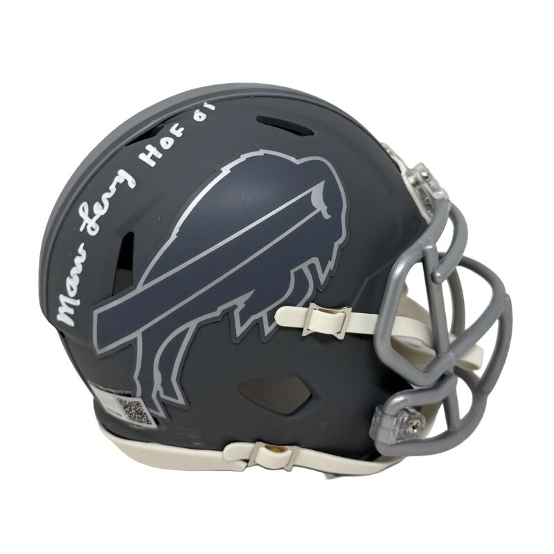 Marv Levy Signed Slate Speed Mini Helmet