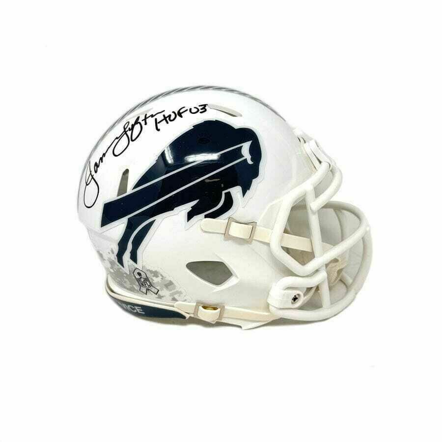 James Lofton Signed 2024 Salute to Service Speed Mini Helmet with HOF 03