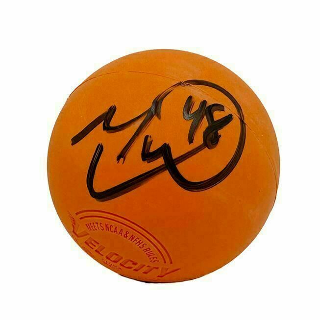Matt Vinc Signed Orange Lacrosse Ball
