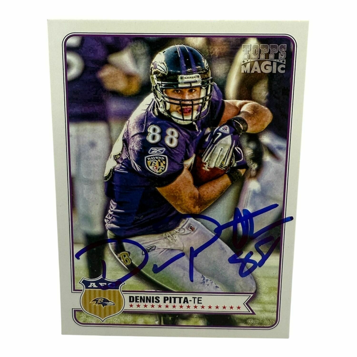 Dennis Pitta 2012 Topps Magic On-Card Autographed Trading Card