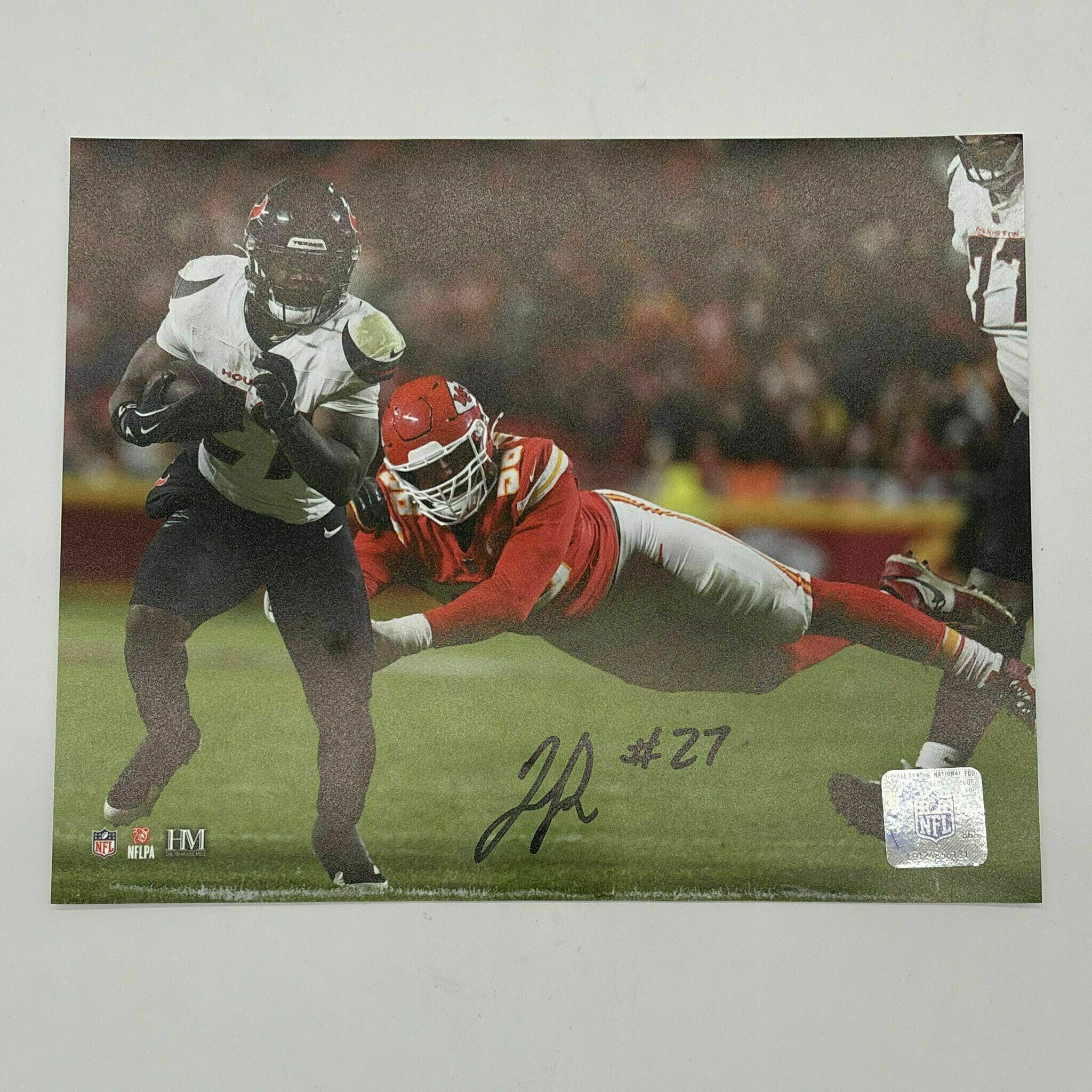 Jo'Quavious "Woody" Marks Marks Signed 8x10 - Running