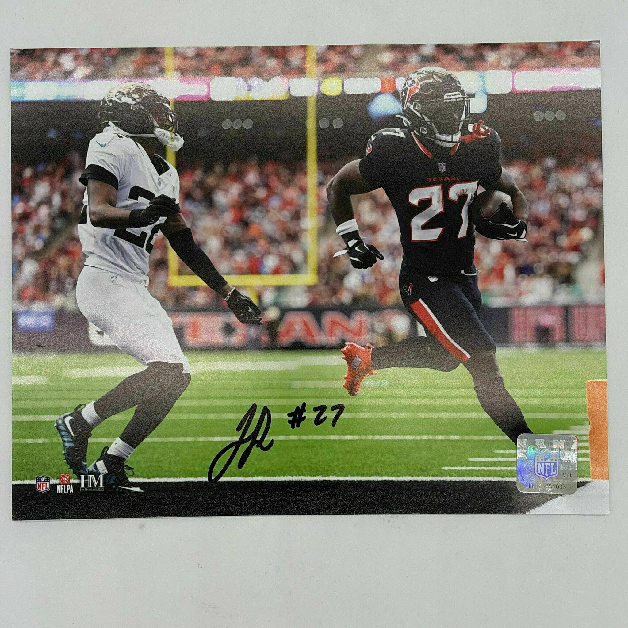 Jo'Quavious "Woody" Marks Marks Signed 8x10 - Touchdown