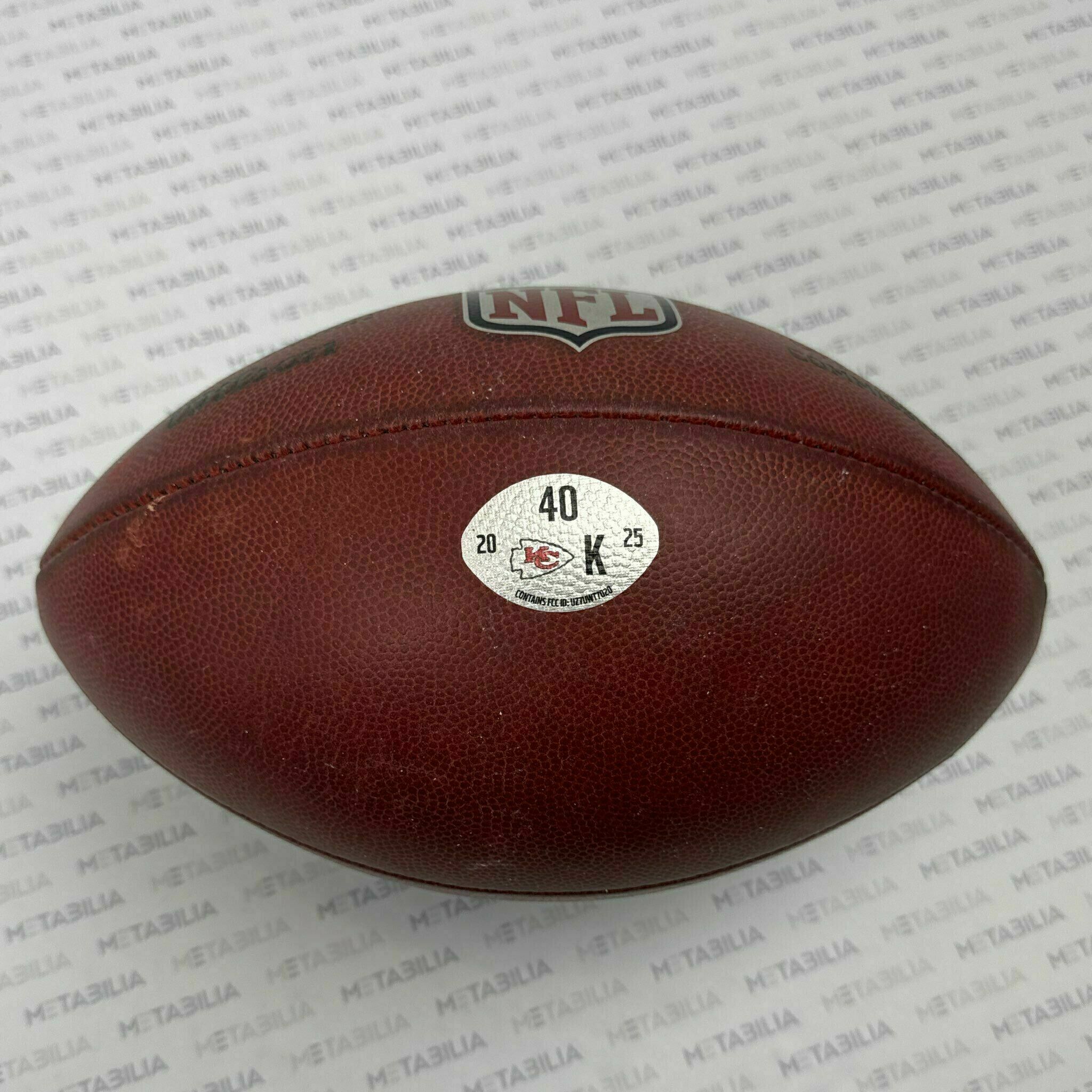 Chiefs Game-Used K-Ball #40