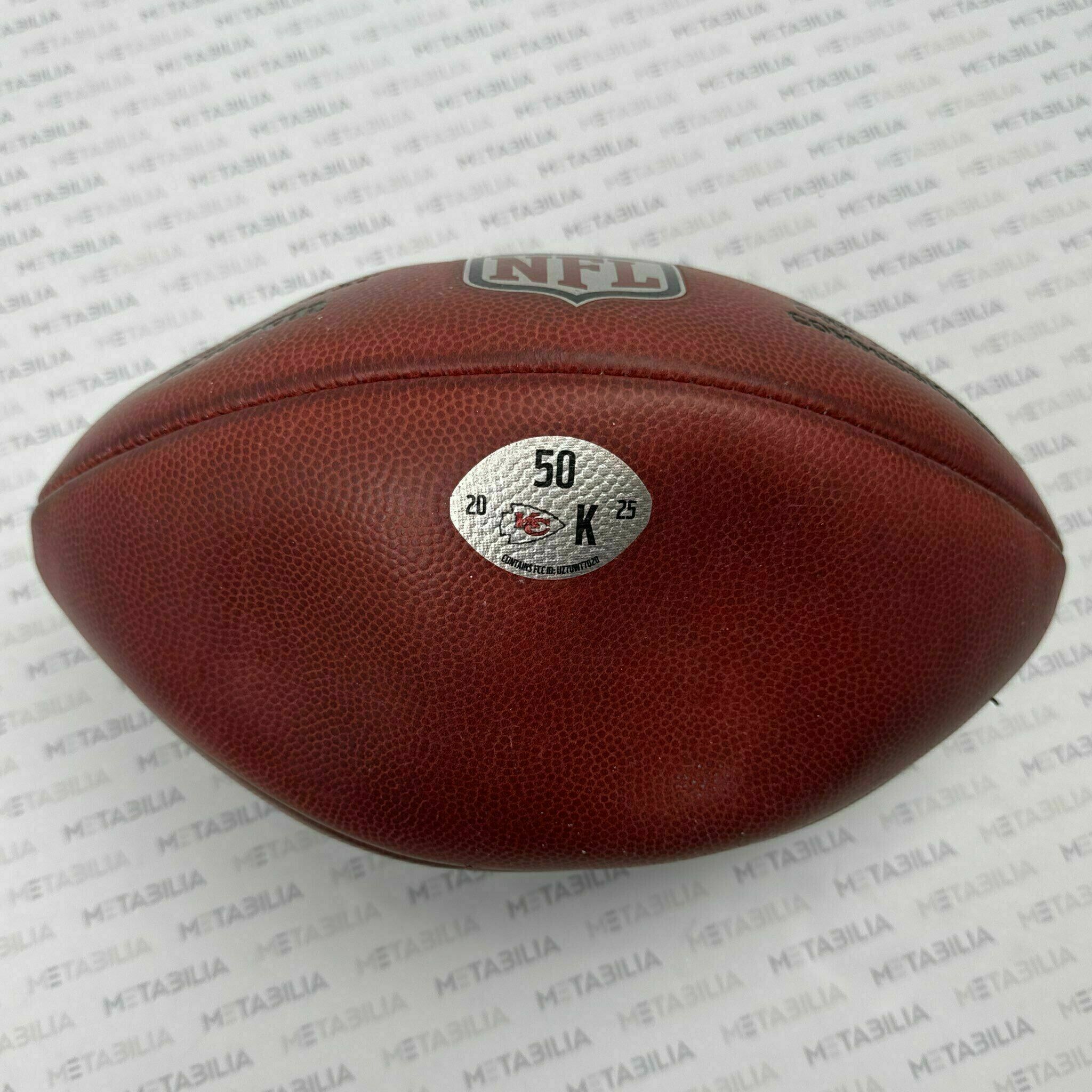Chiefs Game-Used K-Ball #50