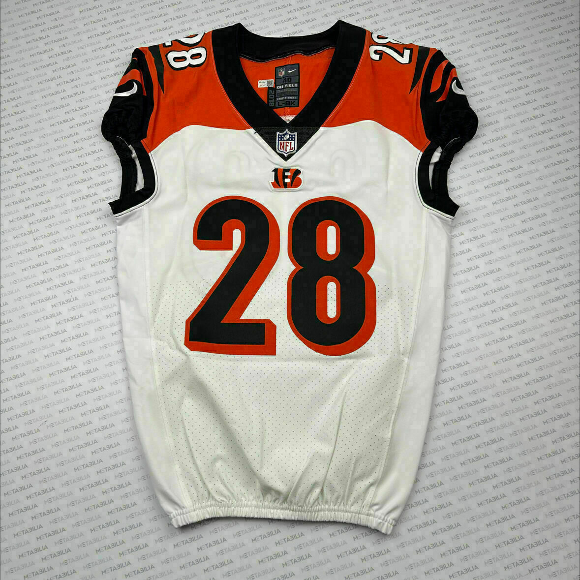 #28 Mixon White Team Issued Jersey