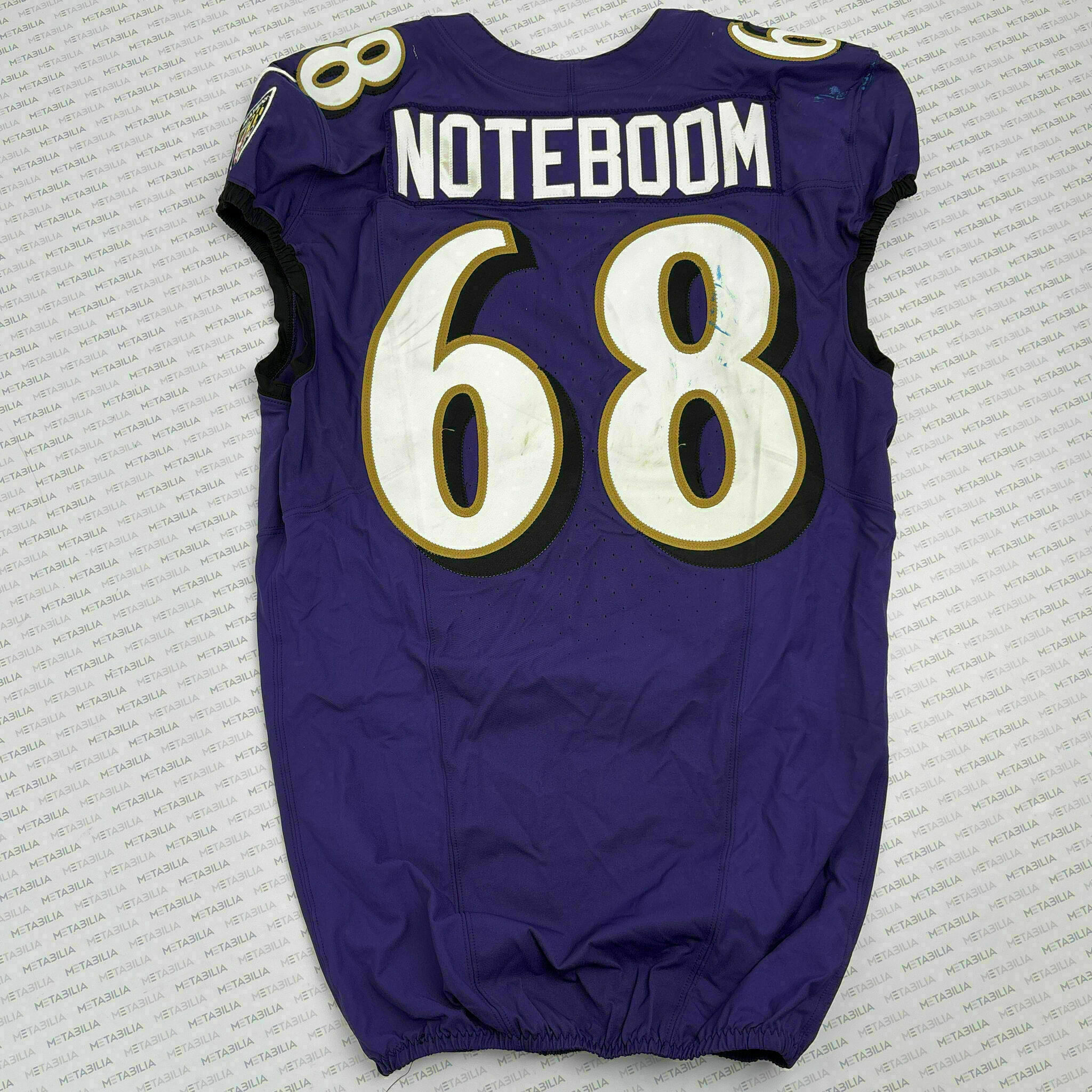 #68 Joe Noteboom Game-Worn Jersey vs Rams