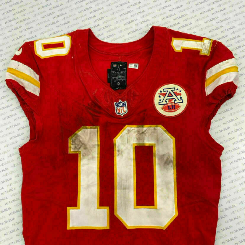 #10 Isiah Pacheco Signed & Inscribed Game-Worn Jersey vs Ravens