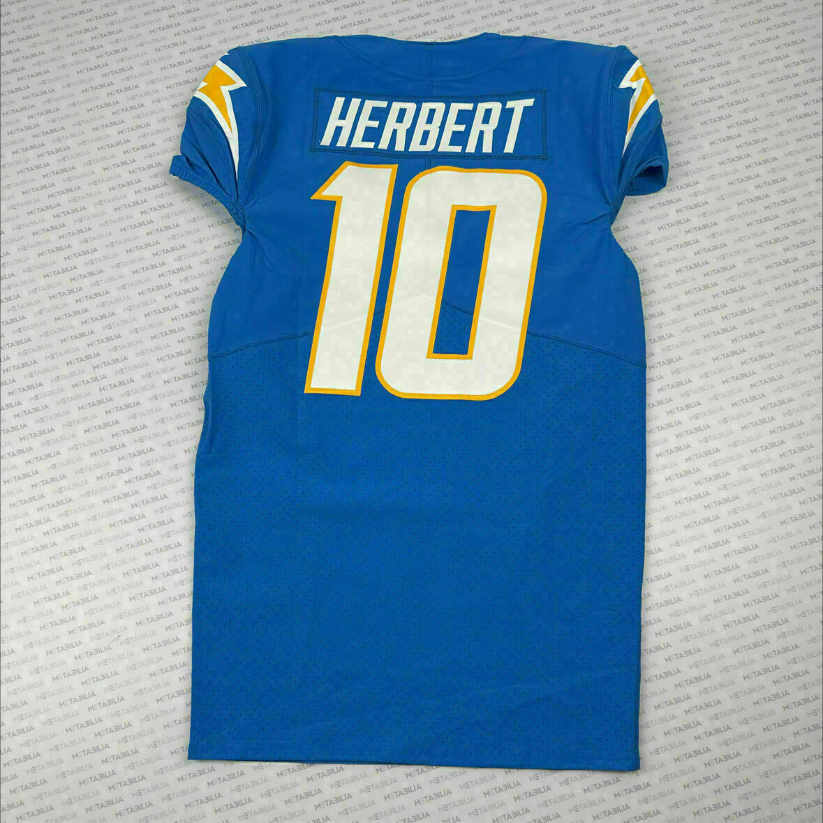 #10 Justin Herbert Powder Blue Team Issued Jersey