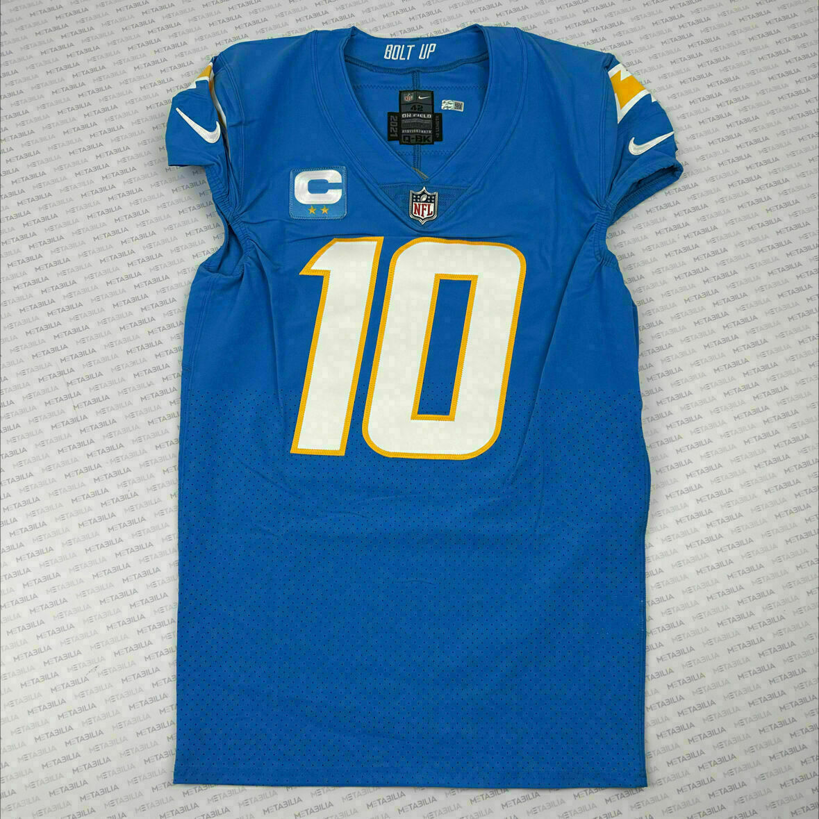 #10 Justin Herbert Powder Blue Team Issued Jersey