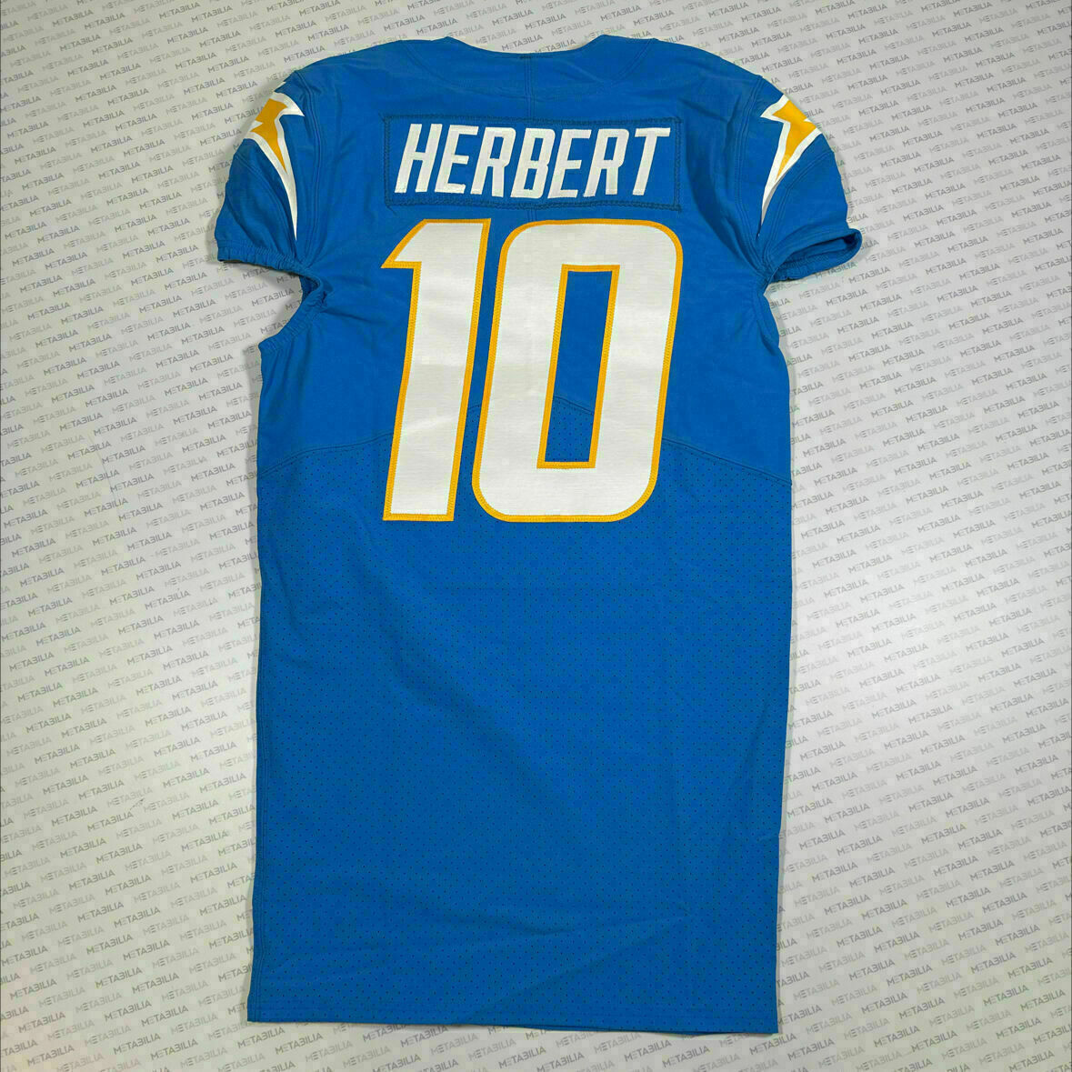 #10 Justin Herbert Powder Blue Team Issued Jersey