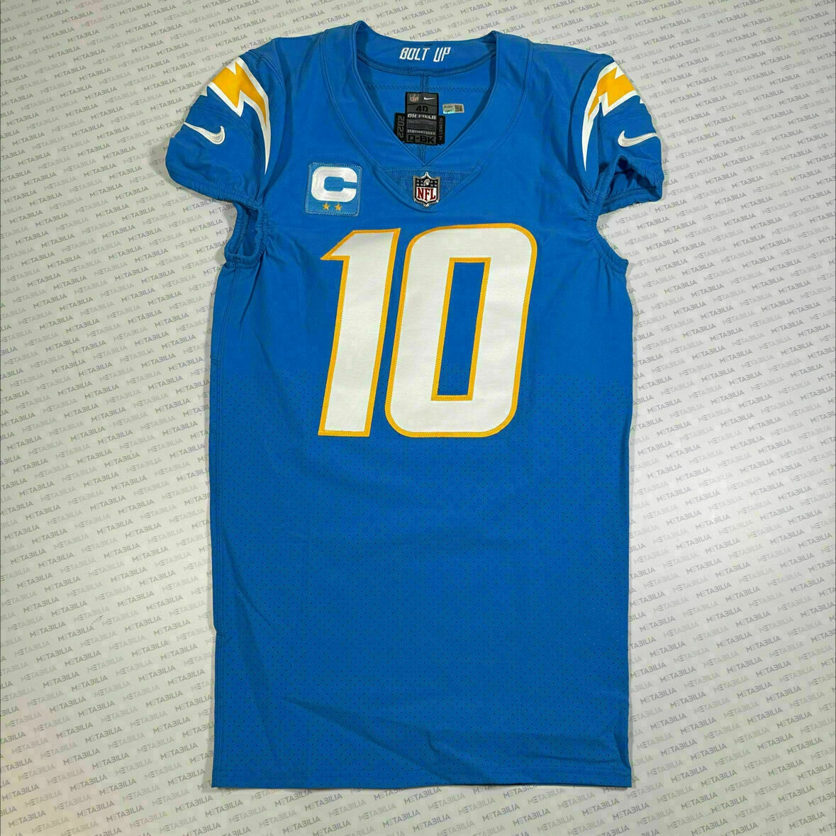 #10 Justin Herbert Powder Blue Team Issued Jersey