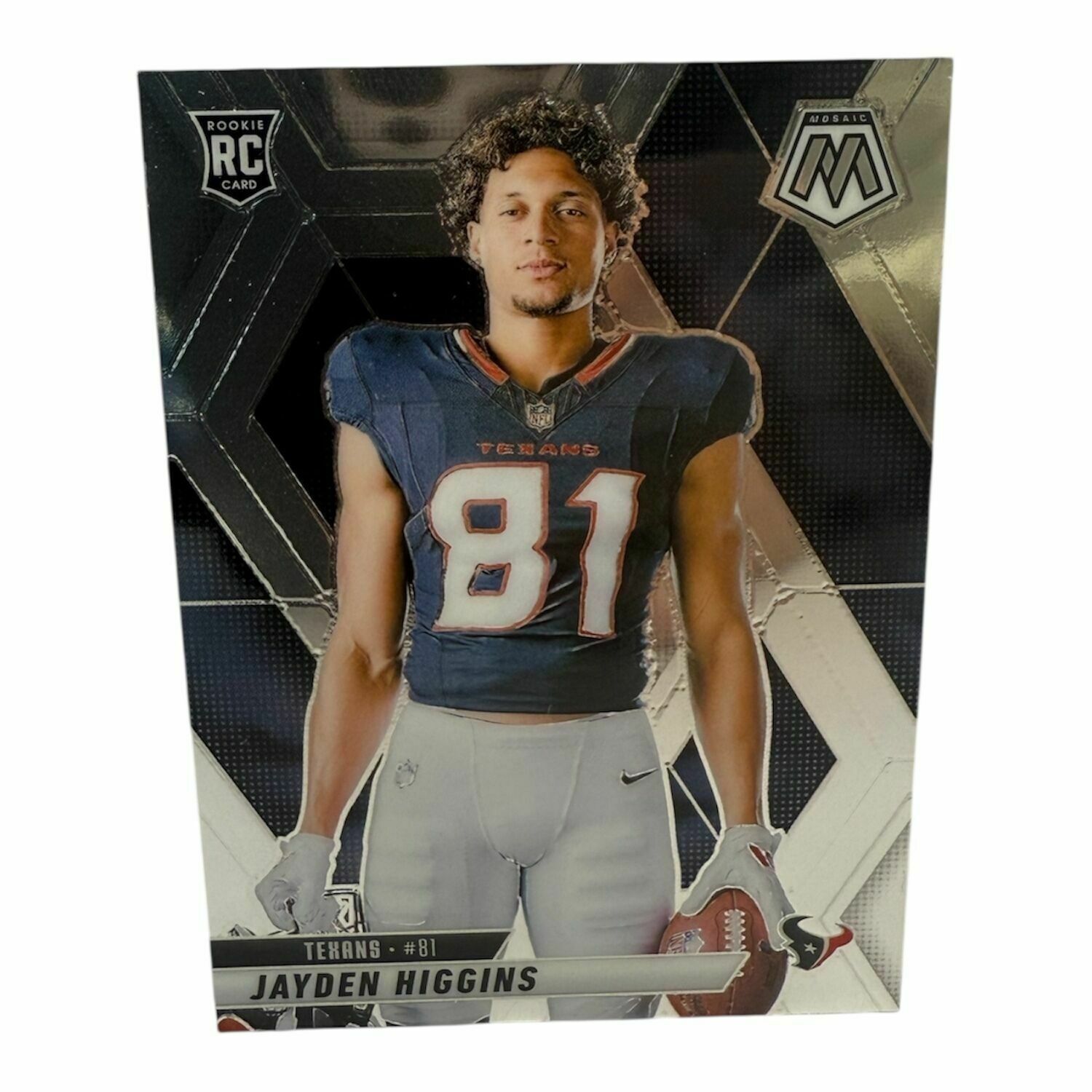 Jayden Higgins 2025 Panini Mosaic Silver Prizm Football Rookie Trading Card