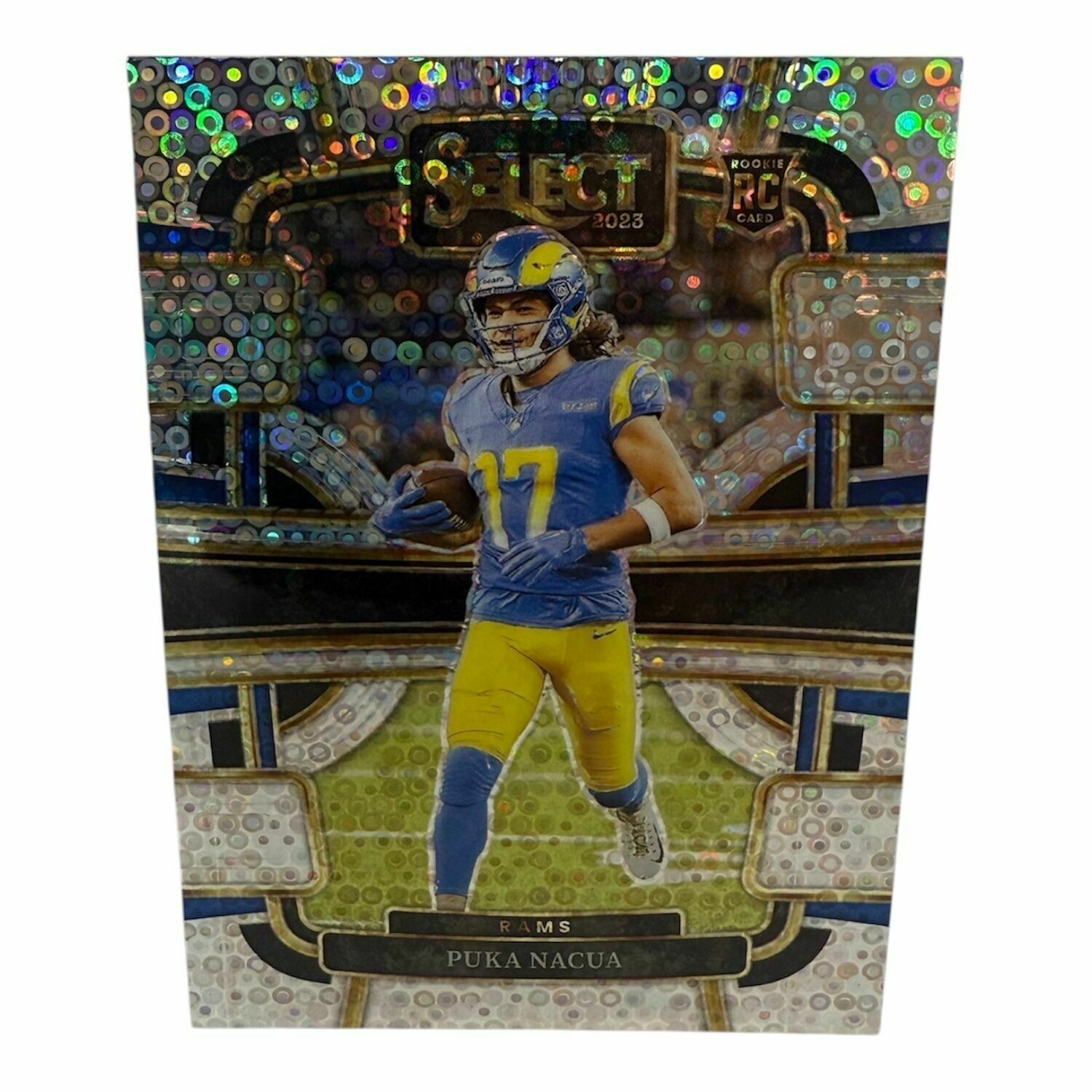 Puka Nacua 2023 Panini Select Silver Disco Football Concourse Level Rookie Trading Card