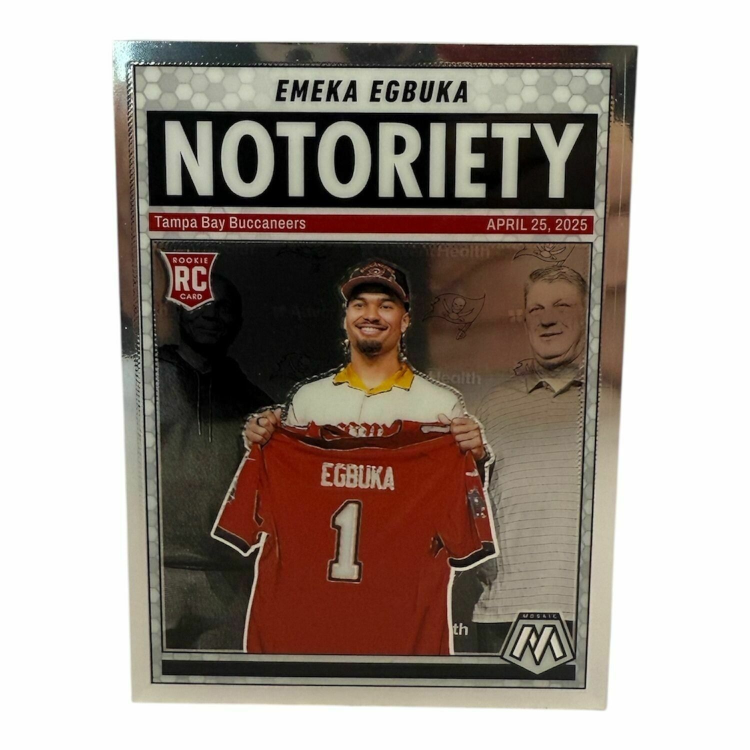 Emeka Egbuka 2025 Panini Mosaic Notoriety Football Rookie Trading Card