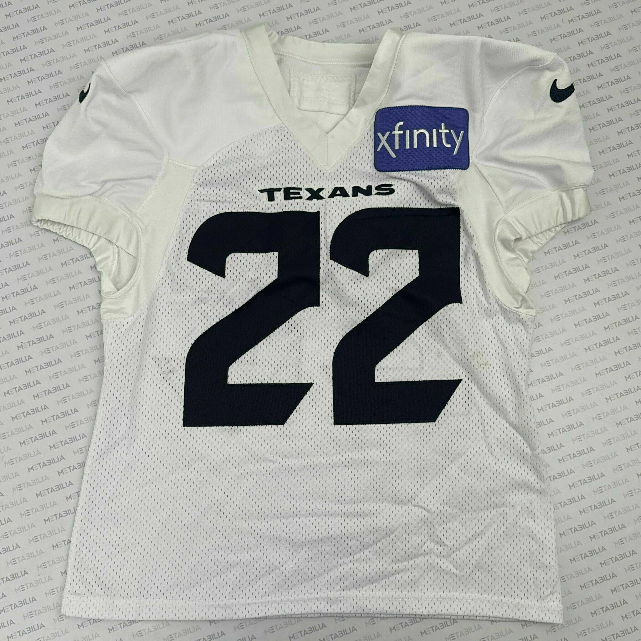 #22 Akers White Practice-Worn Jersey