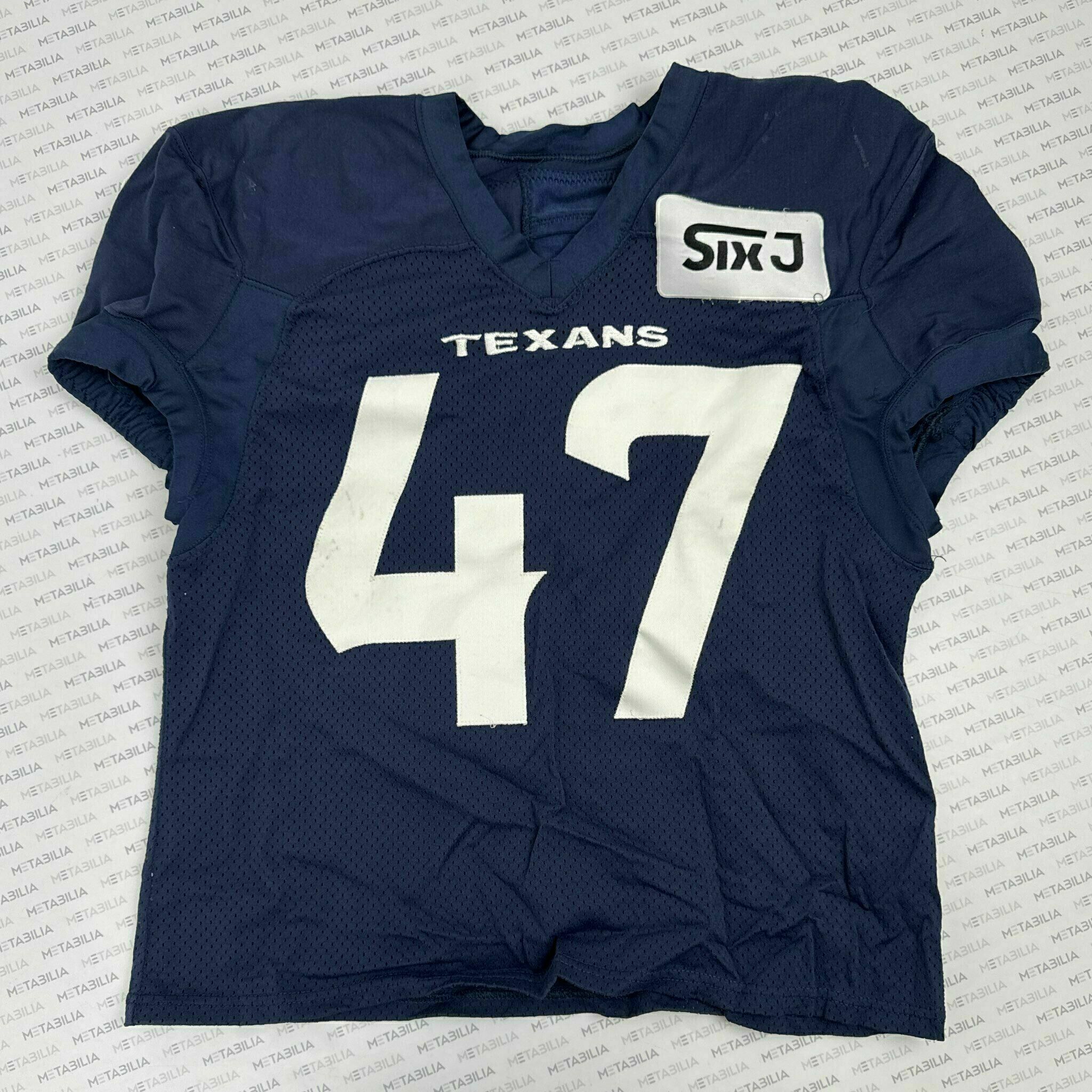 #47 Beck Navy Blue Practice-Worn Jersey