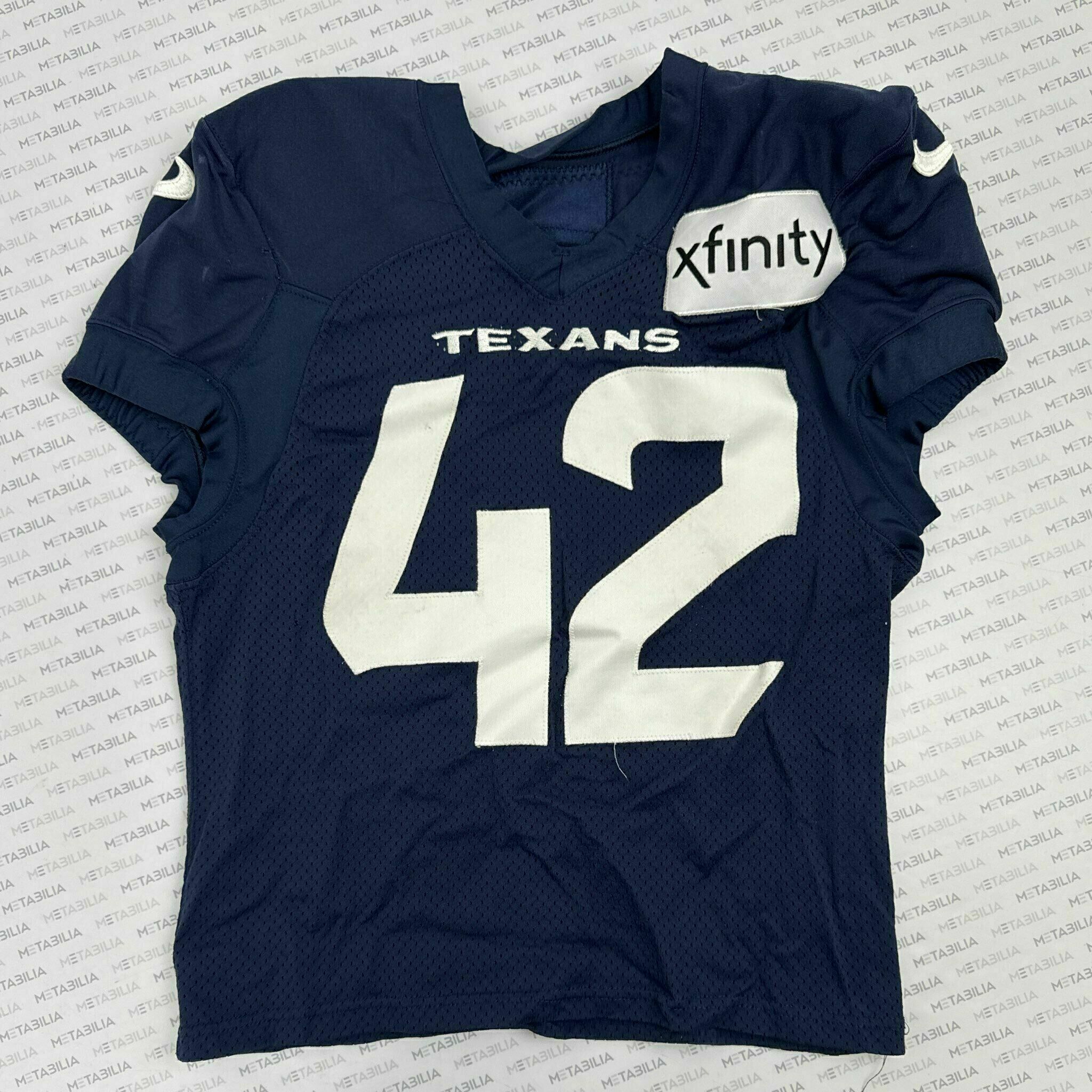 #42 Jordan Navy Blue Practice-Worn Jersey