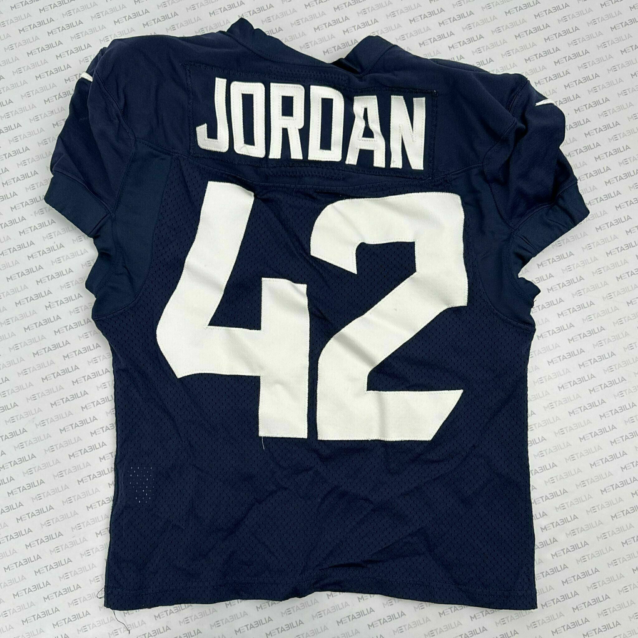 #42 Jordan Navy Blue Practice-Worn Jersey