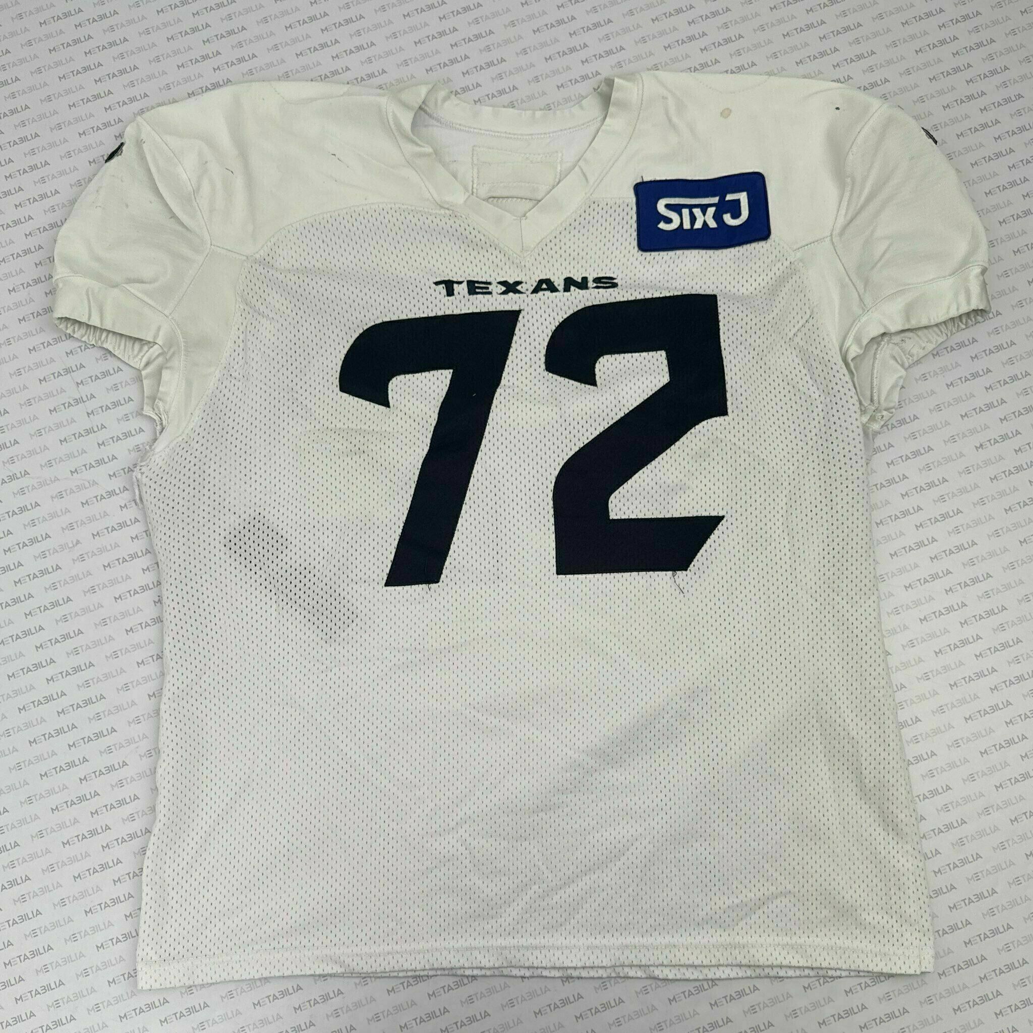 #72 Togiai White Practice-Worn Jersey