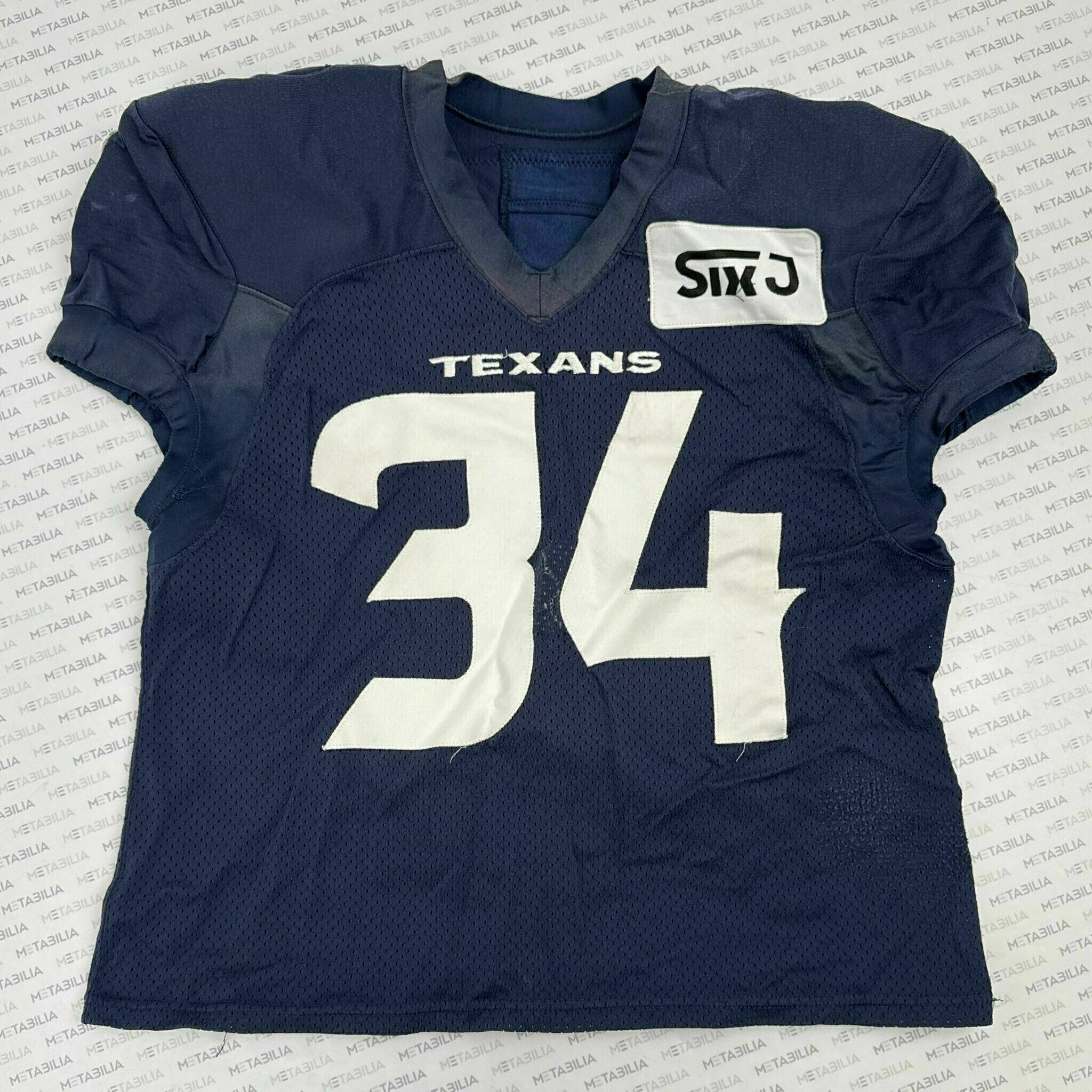 #34 Hairston Navy Blue Practice-Worn Jersey
