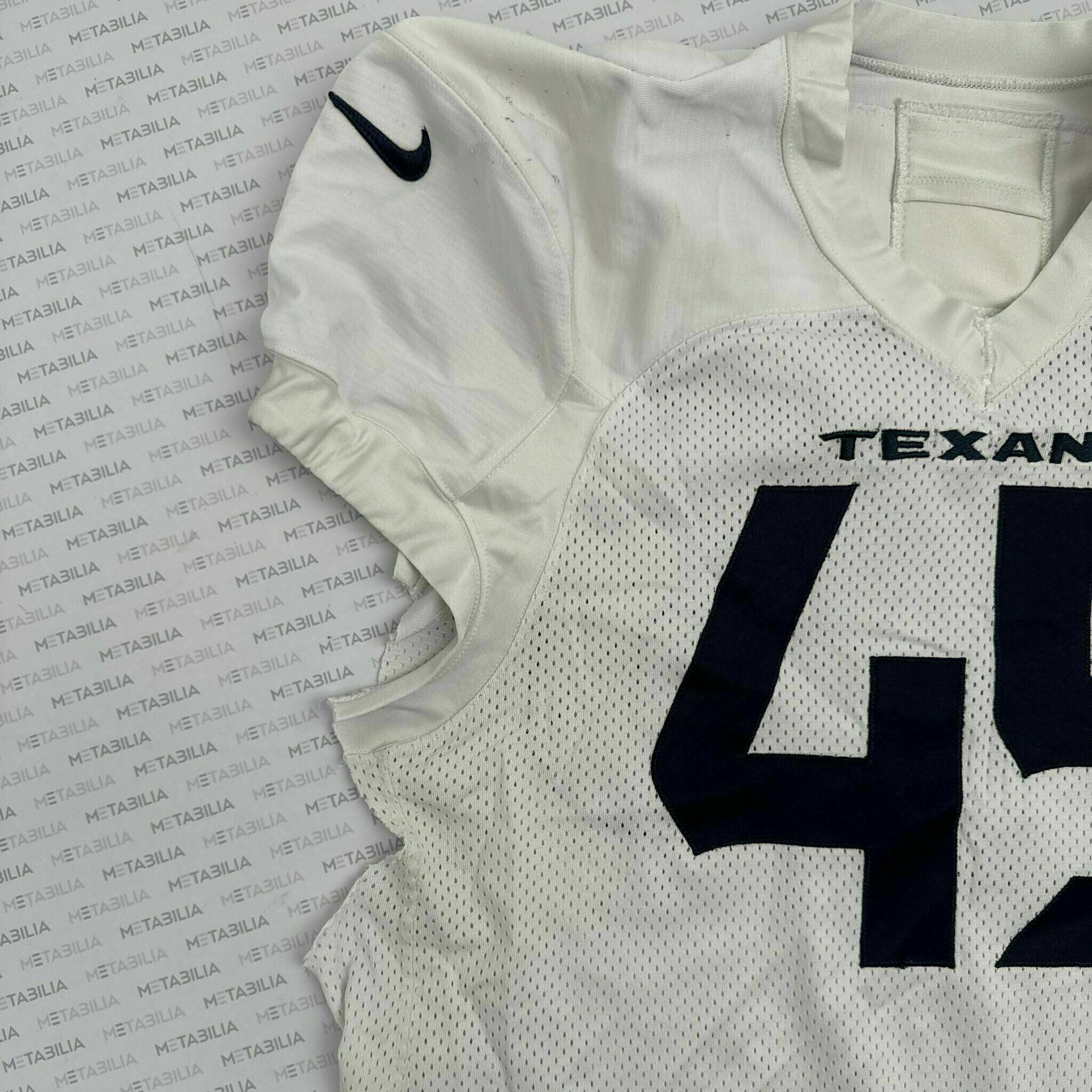 #45 White White Practice-Worn Jersey