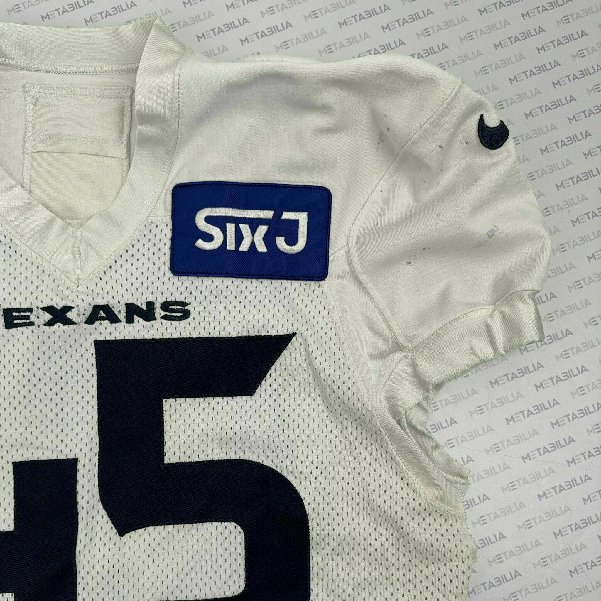 #45 White White Practice-Worn Jersey