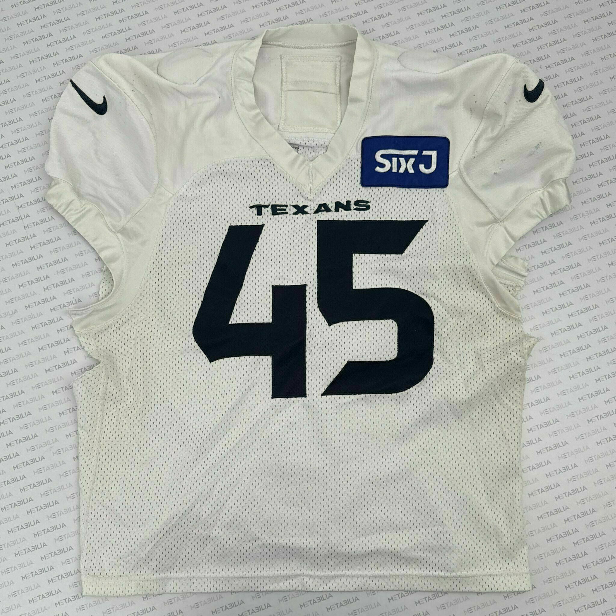 #45 White White Practice-Worn Jersey