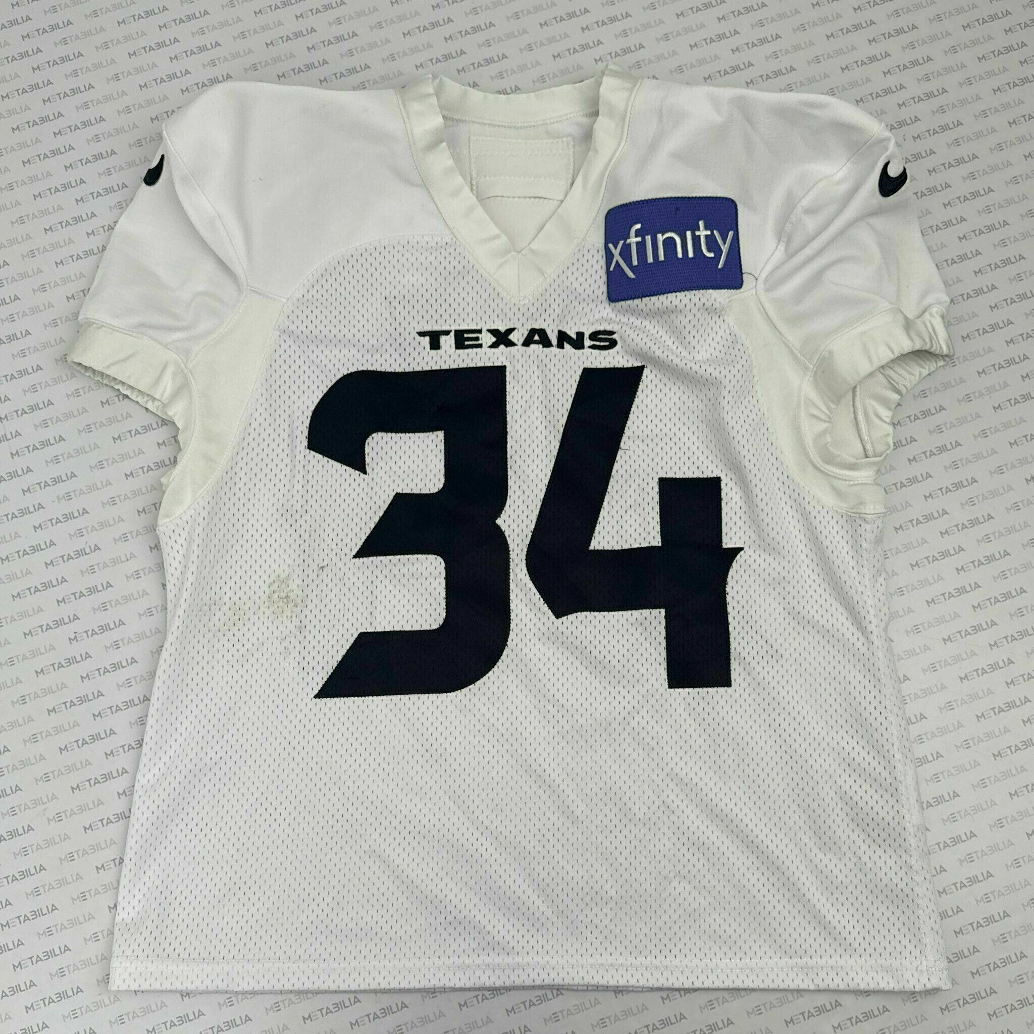 #34 Hairston White Practice-Worn Jersey