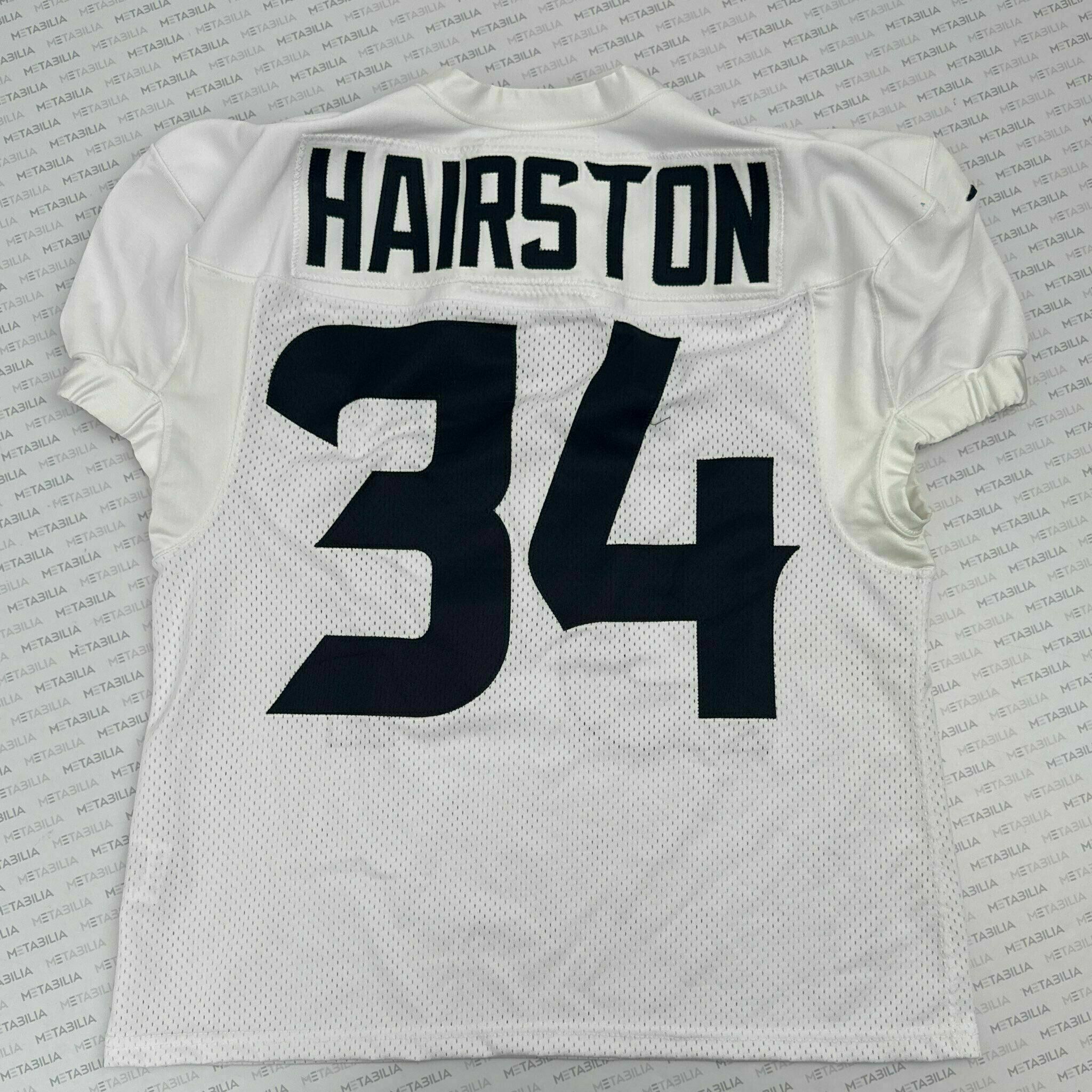 #34 Hairston White Practice-Worn Jersey
