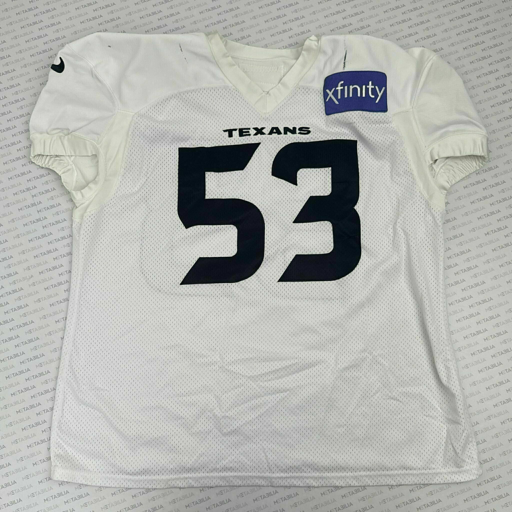 #53 Green White Practice-Worn Jersey