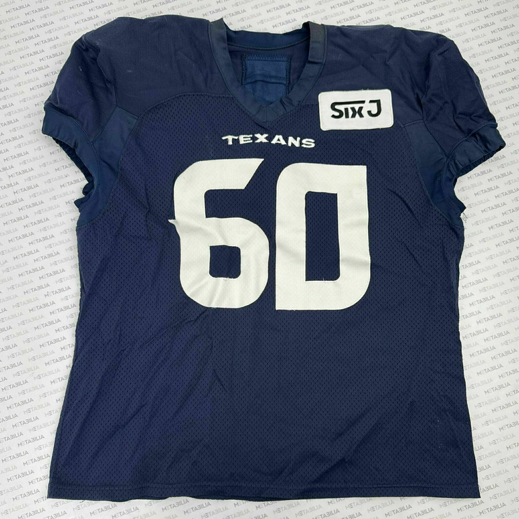 #60 Hambright Navy Blue Practice-Worn Jersey