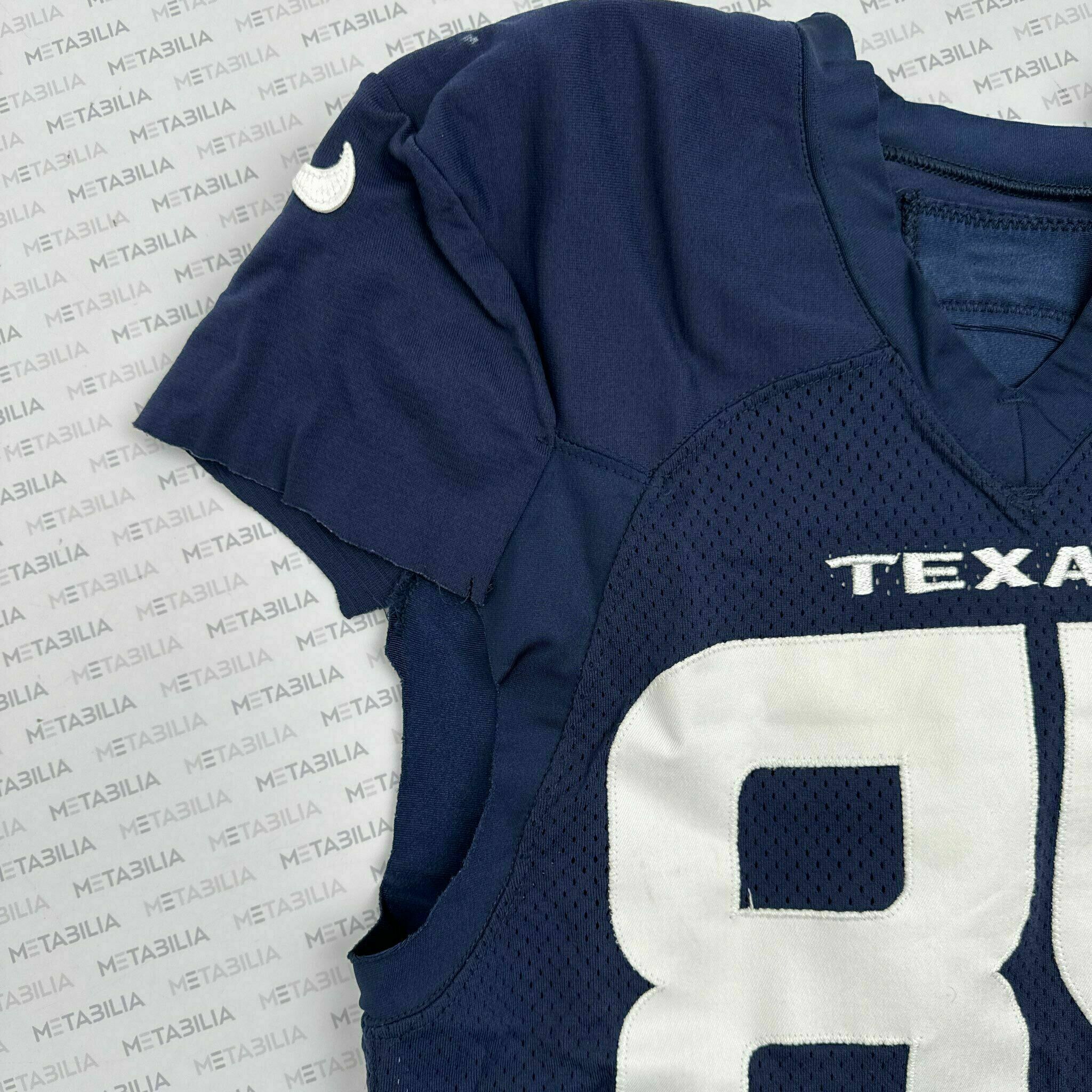 #85 Brown Navy Blue Practice-Worn Jersey