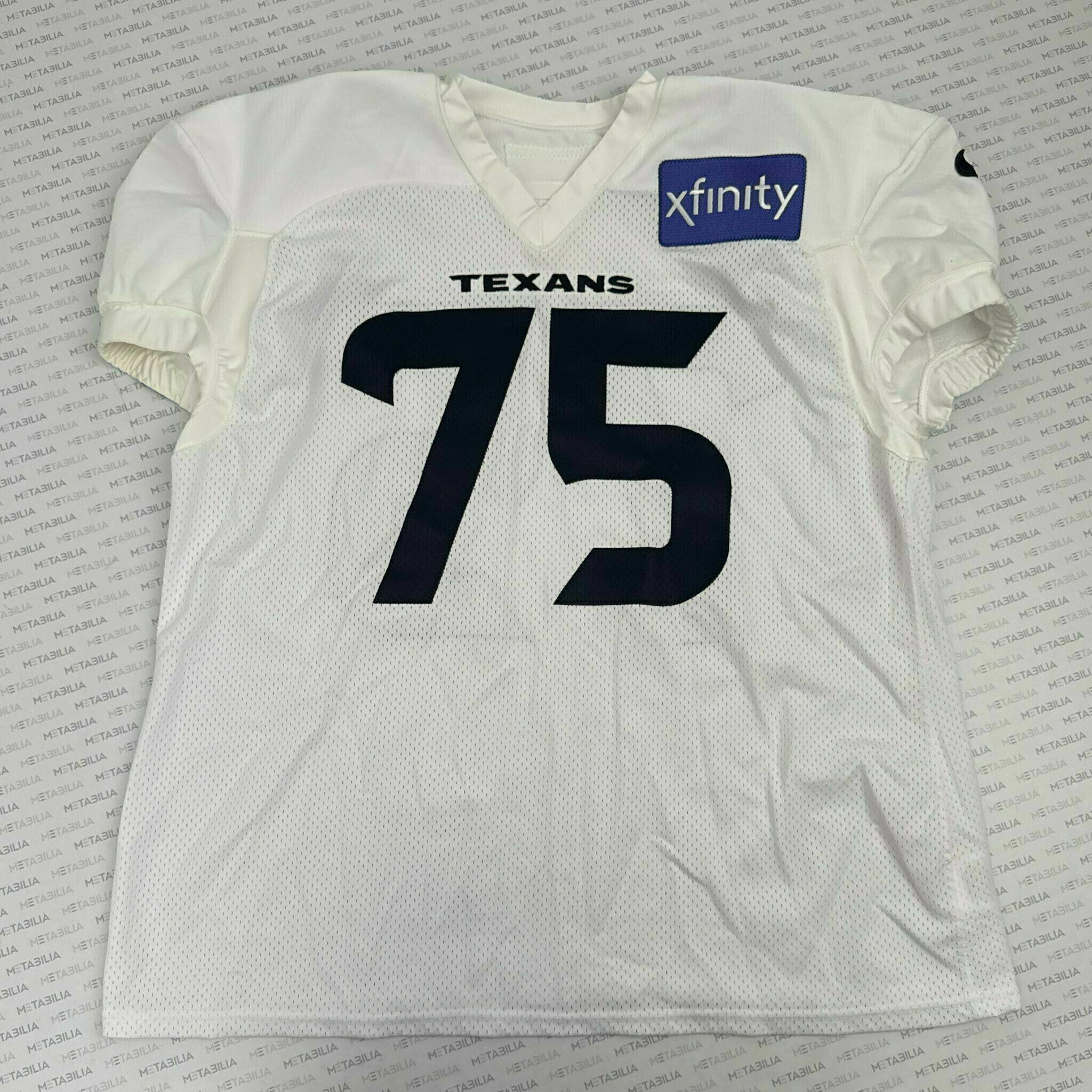 #75 Sharpe White Practice-Worn Jersey