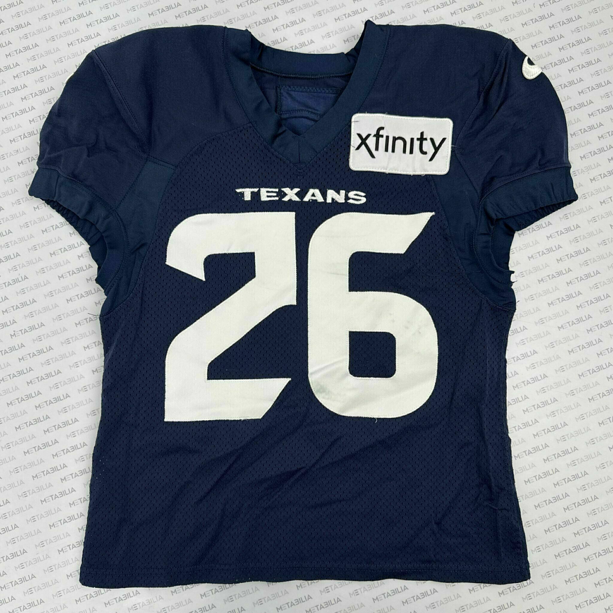 #26 Skowronek Navy Blue Practice-Worn Jersey