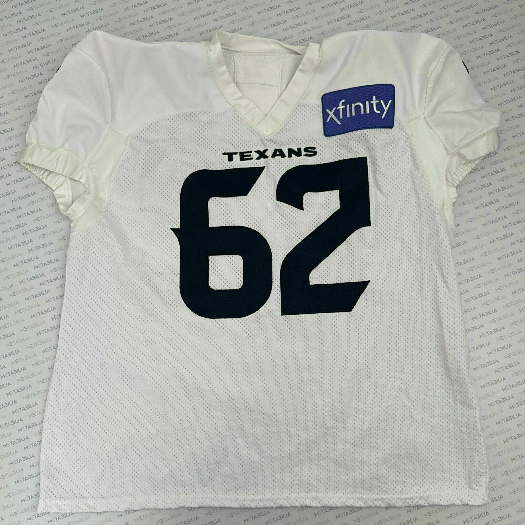 #62 Reed White Practice-Worn Jersey