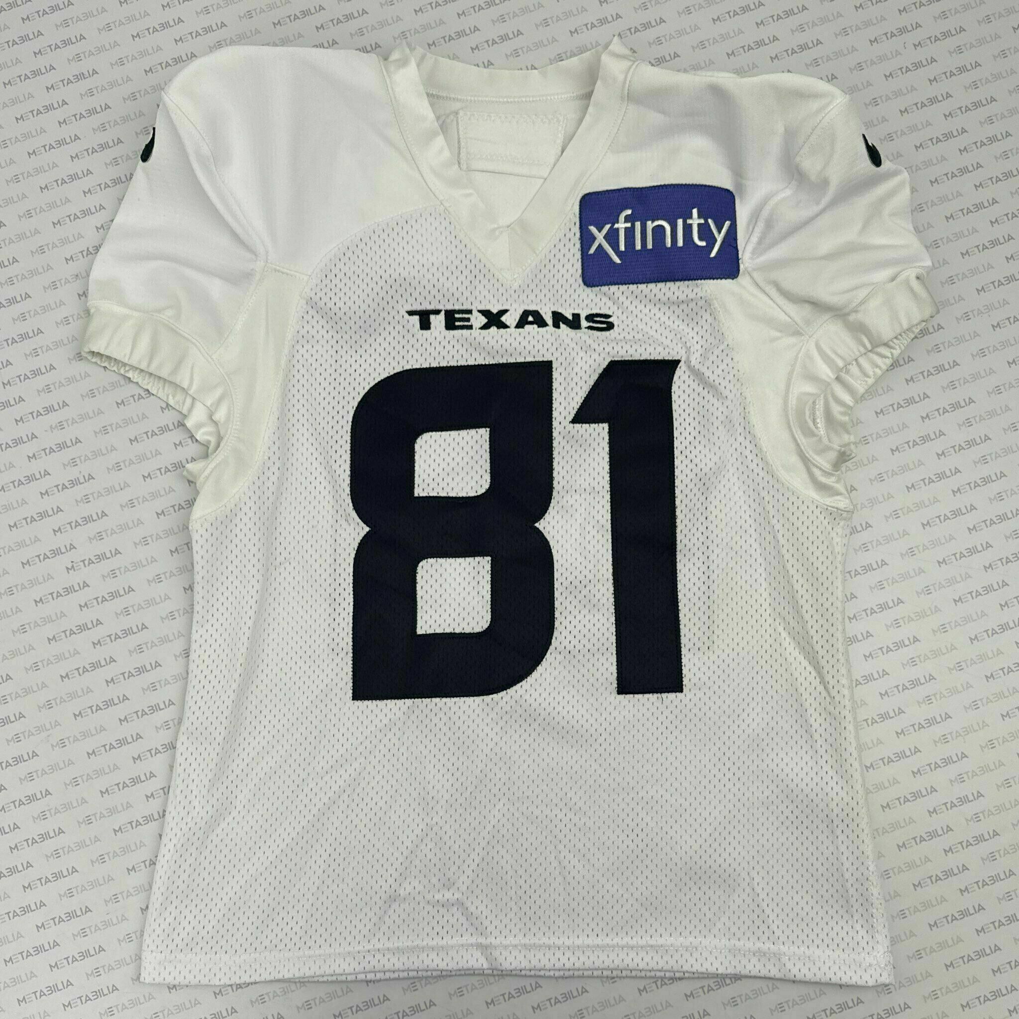 #81 Cephus White Practice-Worn Jersey