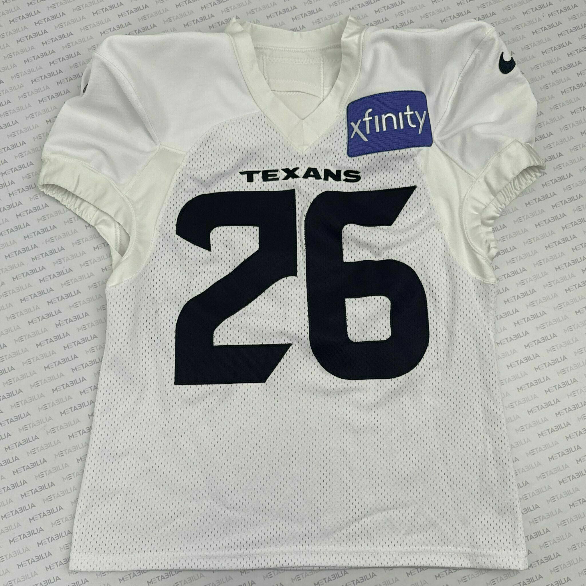 #26 Skowronek White Practice-Worn Jersey