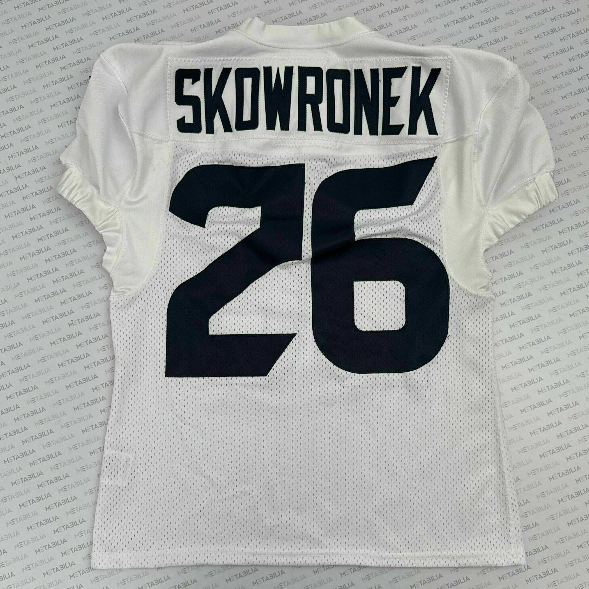 #26 Skowronek White Practice-Worn Jersey