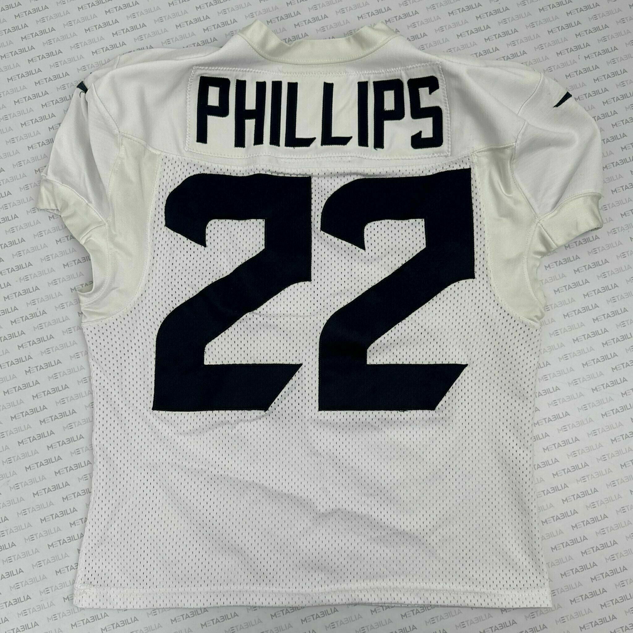 #22 Phillips White Practice-Worn Jersey