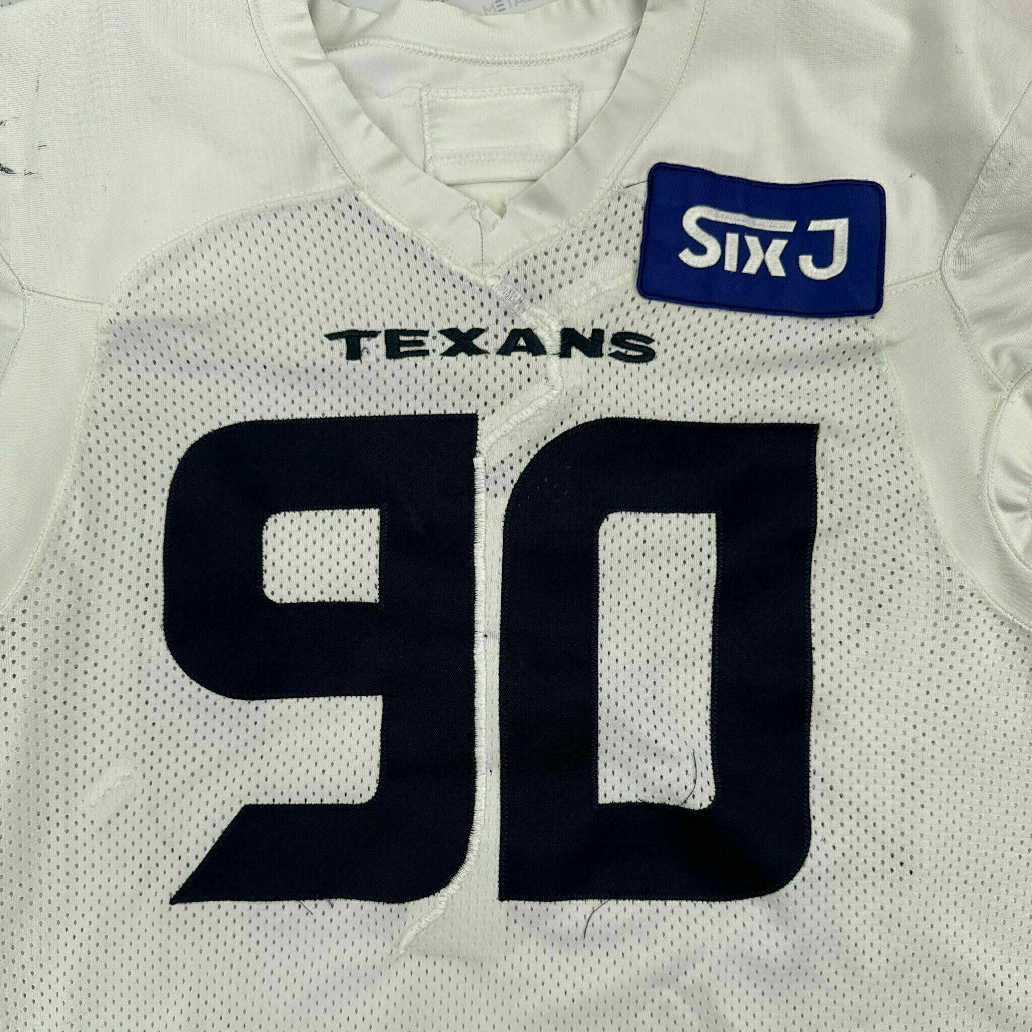 #90 Weaver White Practice-Worn Jersey