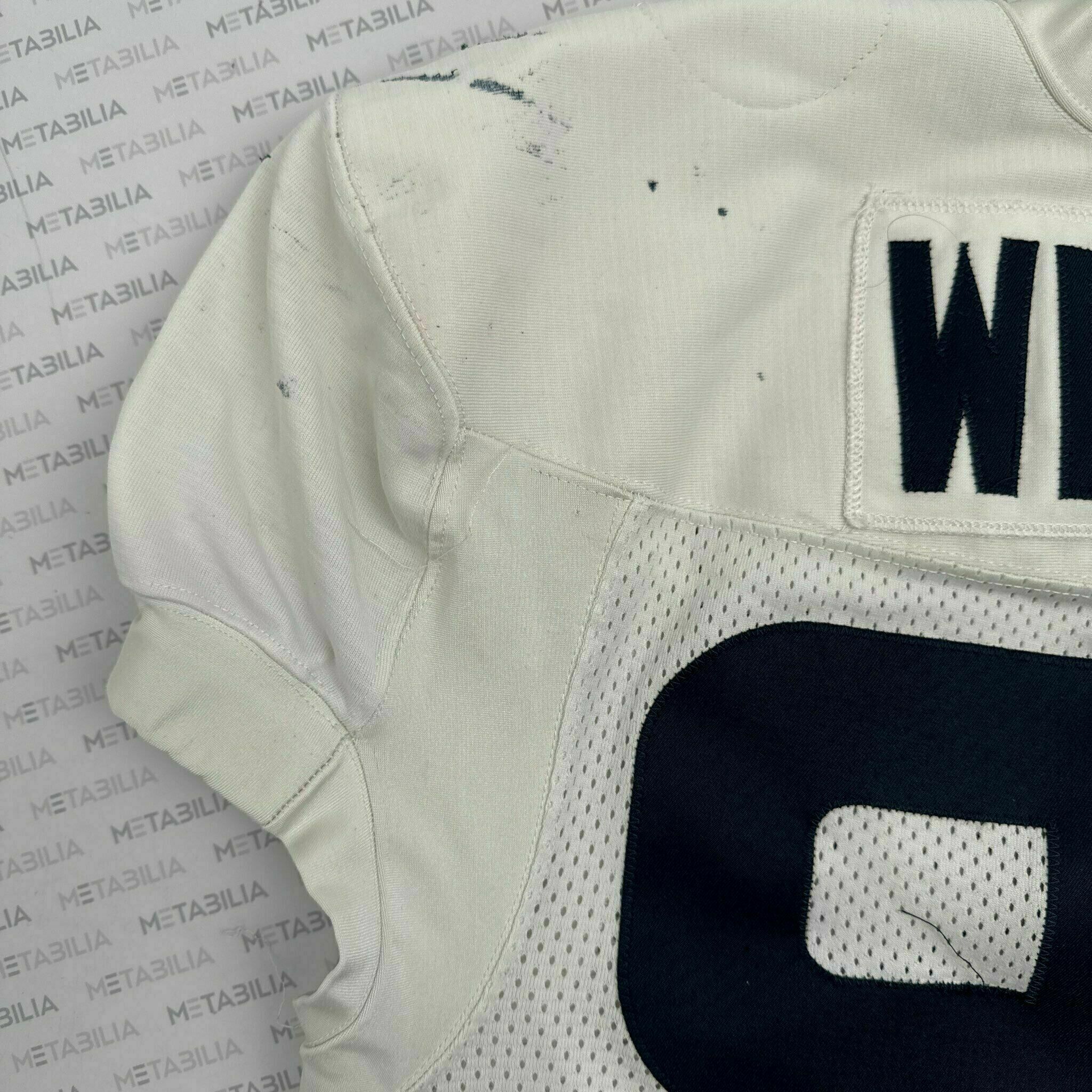 #90 Weaver White Practice-Worn Jersey
